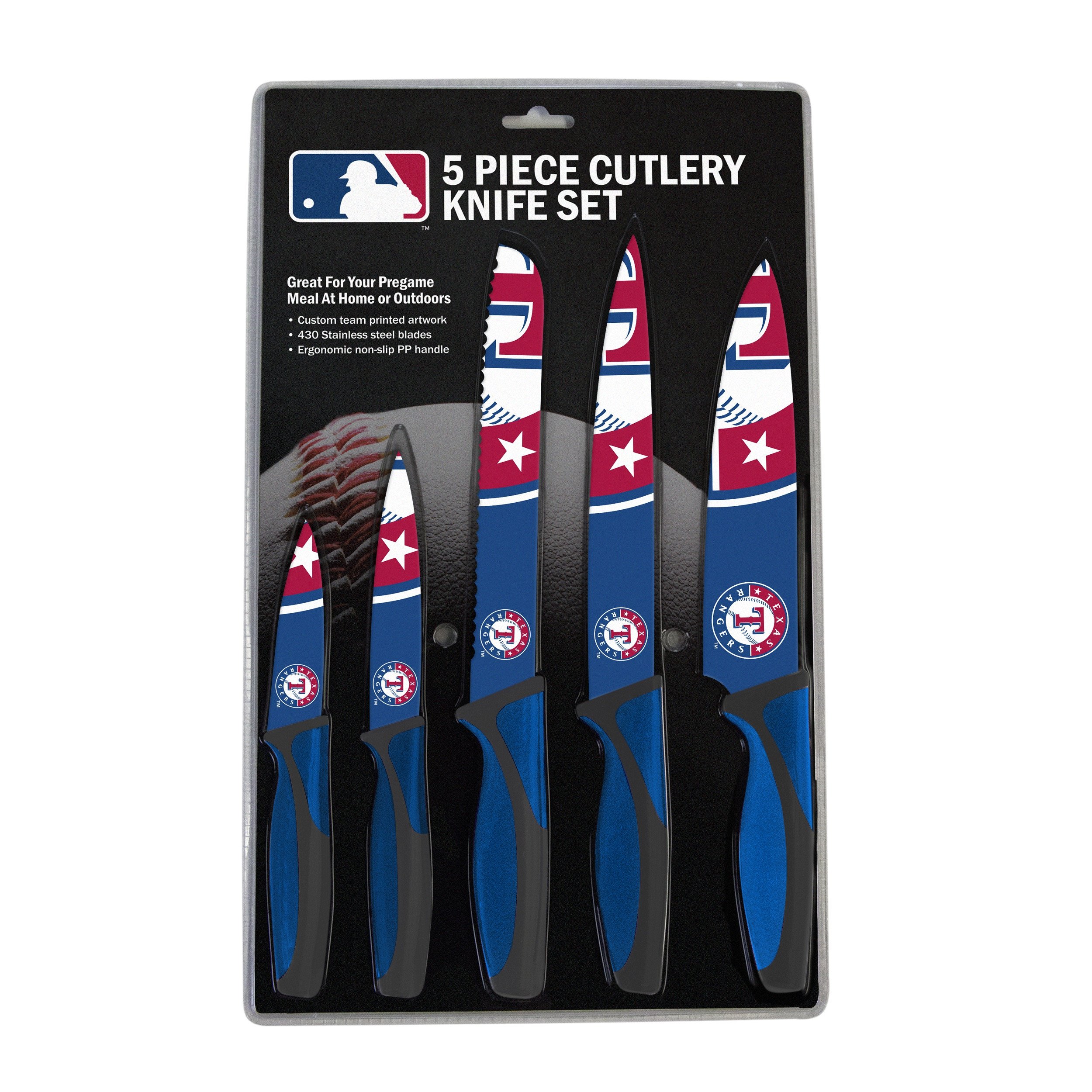 Texas Rangers Kitchen Knife Set - 5 Pack