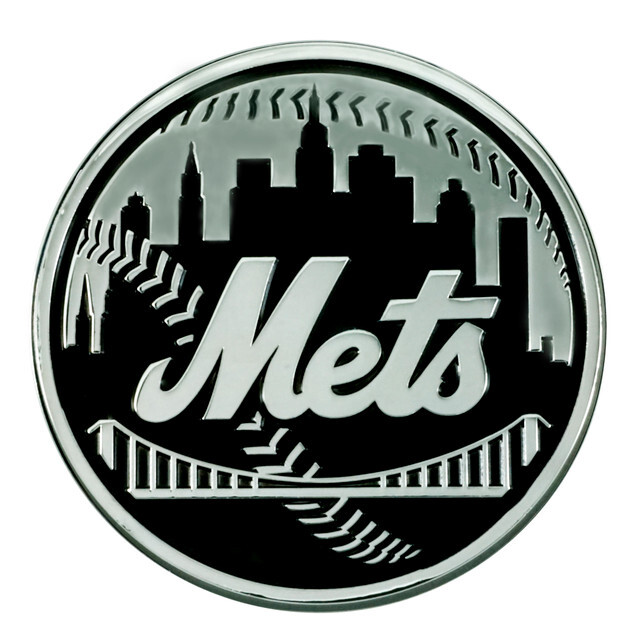 New York Mets Premium Metal Auto Emblem