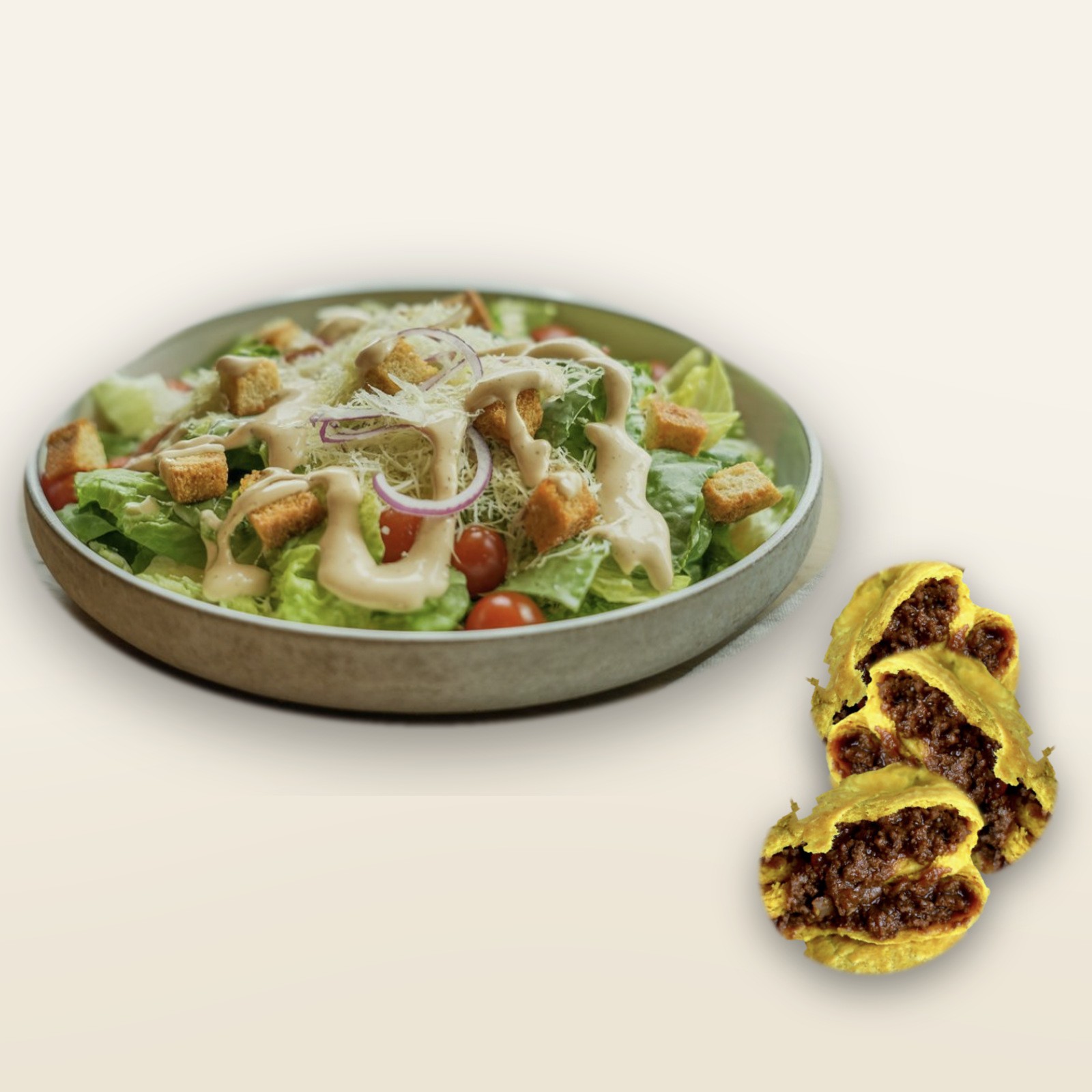 Salad & Patty Tray