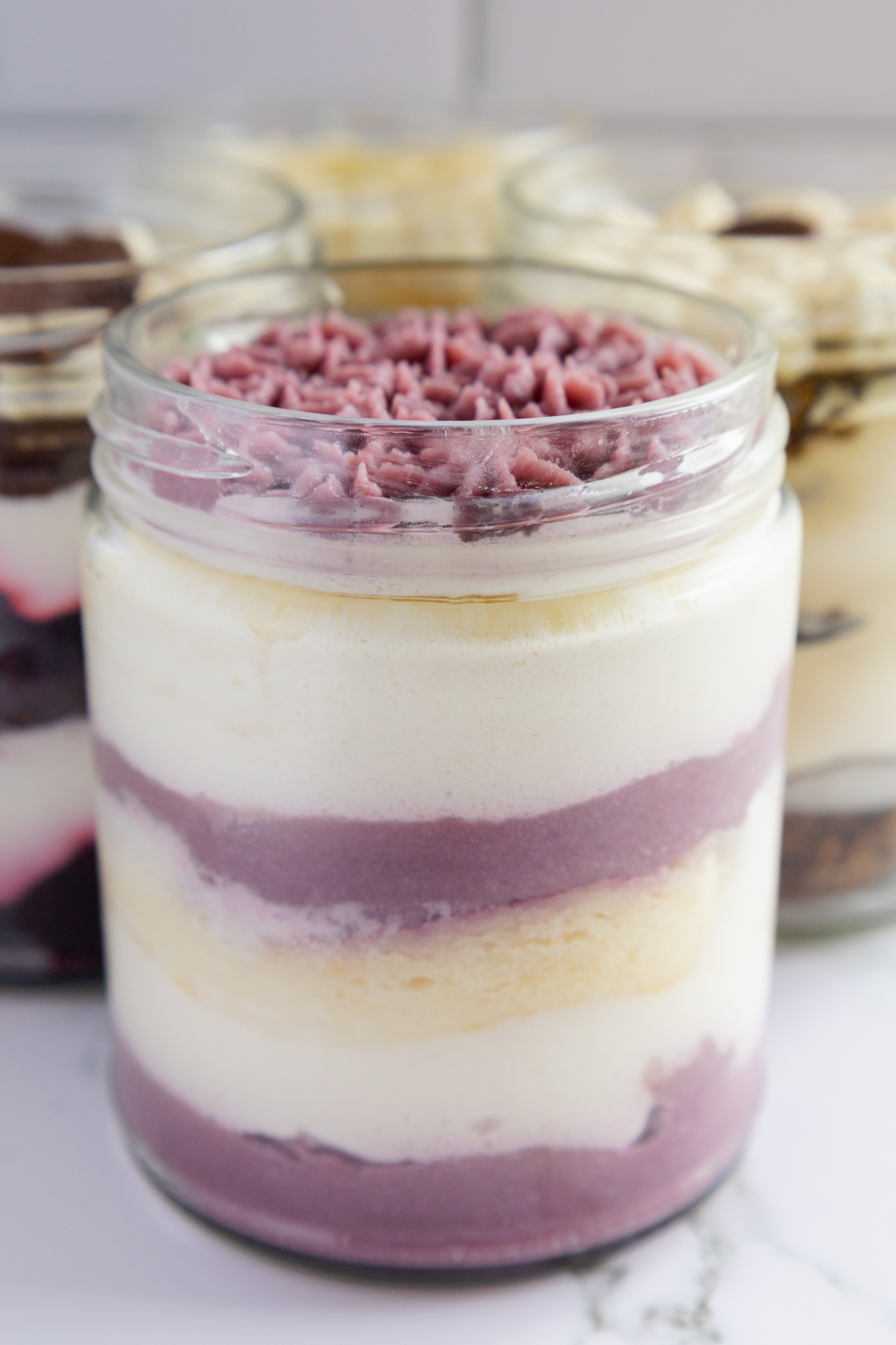 Purple Yam Cake in Jar