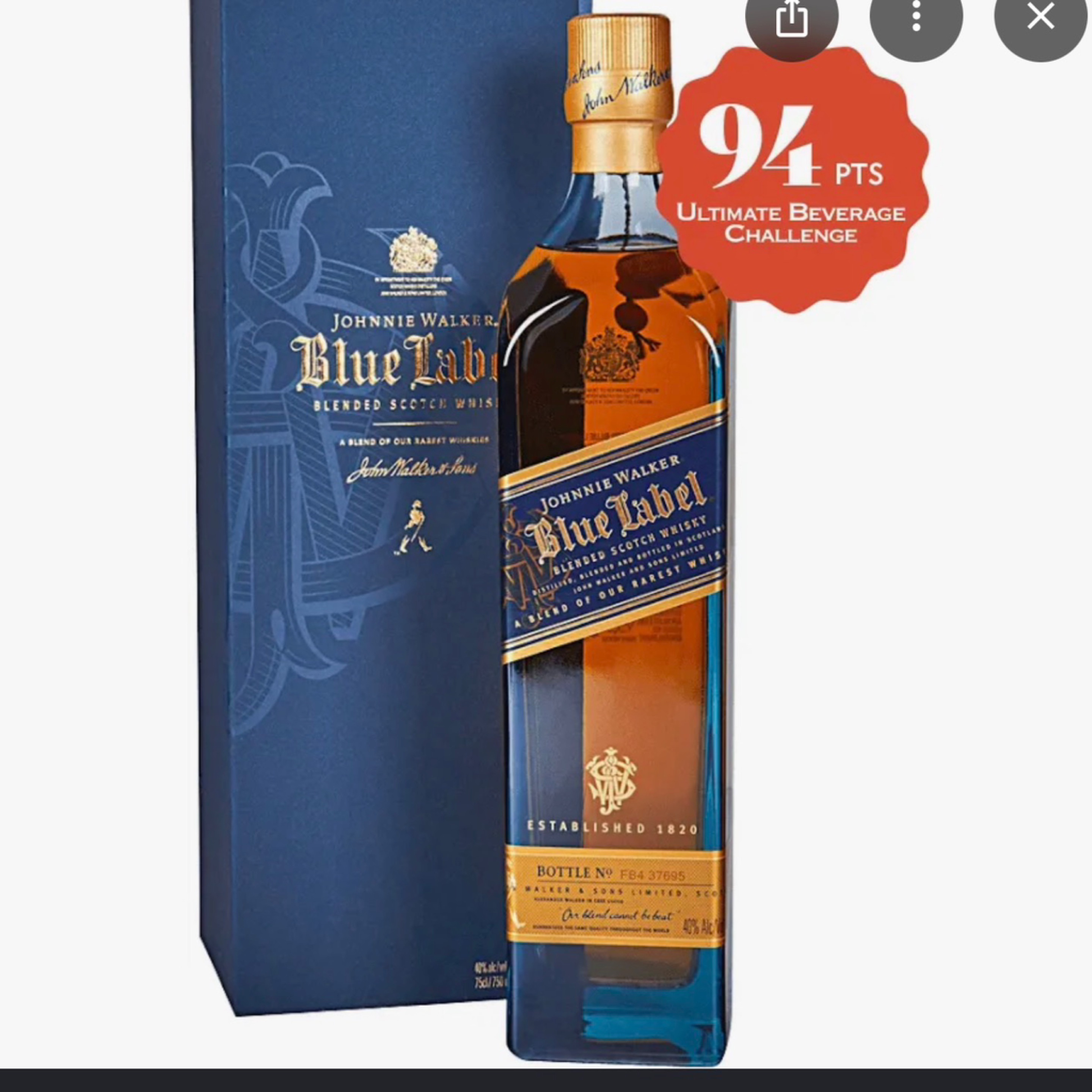 Blue Label Shot