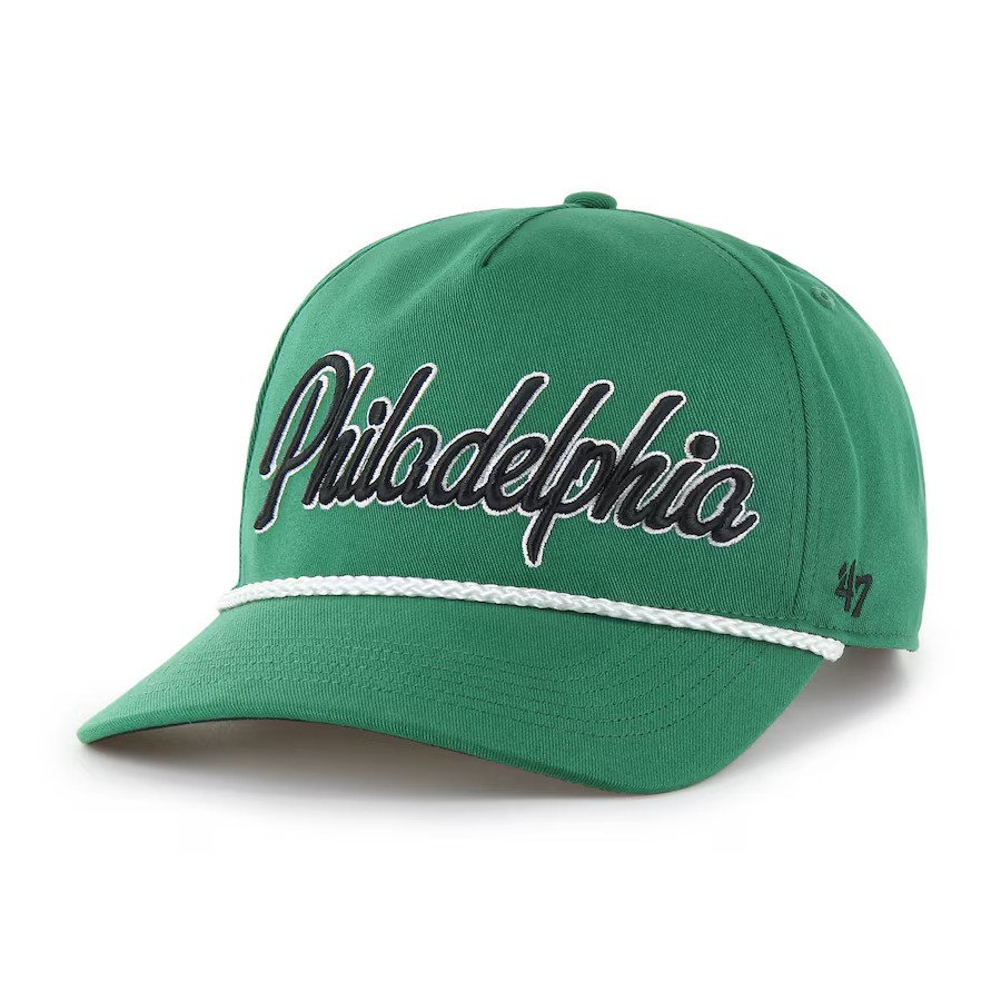 Philadelphia Eagles Historic Kelly Green '47Brand Overhand Snapback Hat