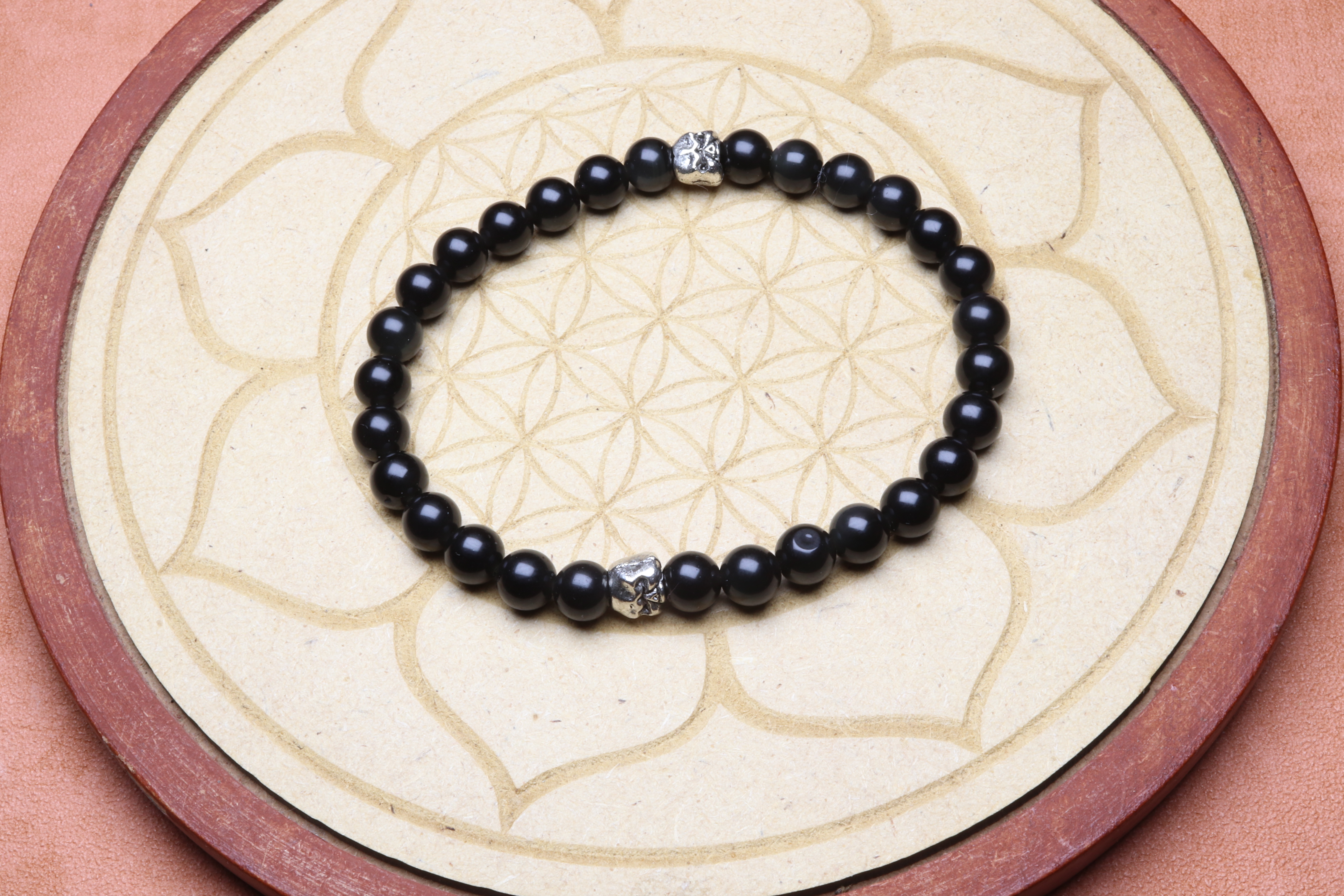 Bracelet Obsidienne Œil Céleste — stock Valence