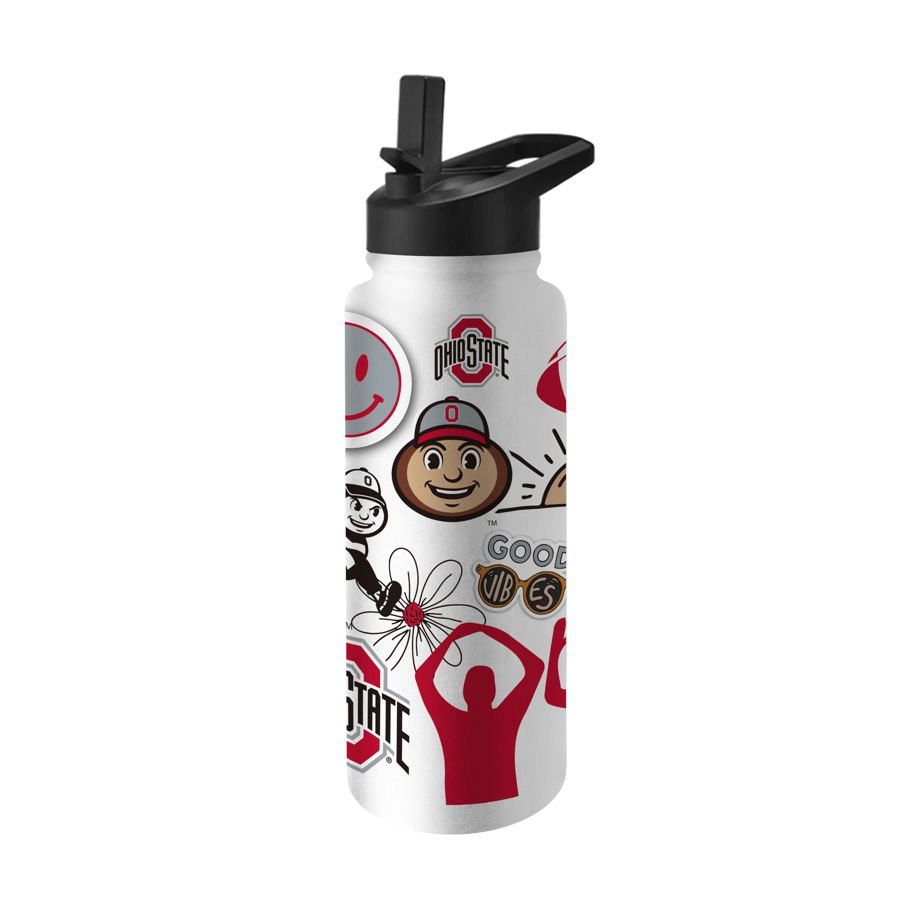 Ohio State Buckeyes Native Quencher Stainless Steel Bottle 34oz