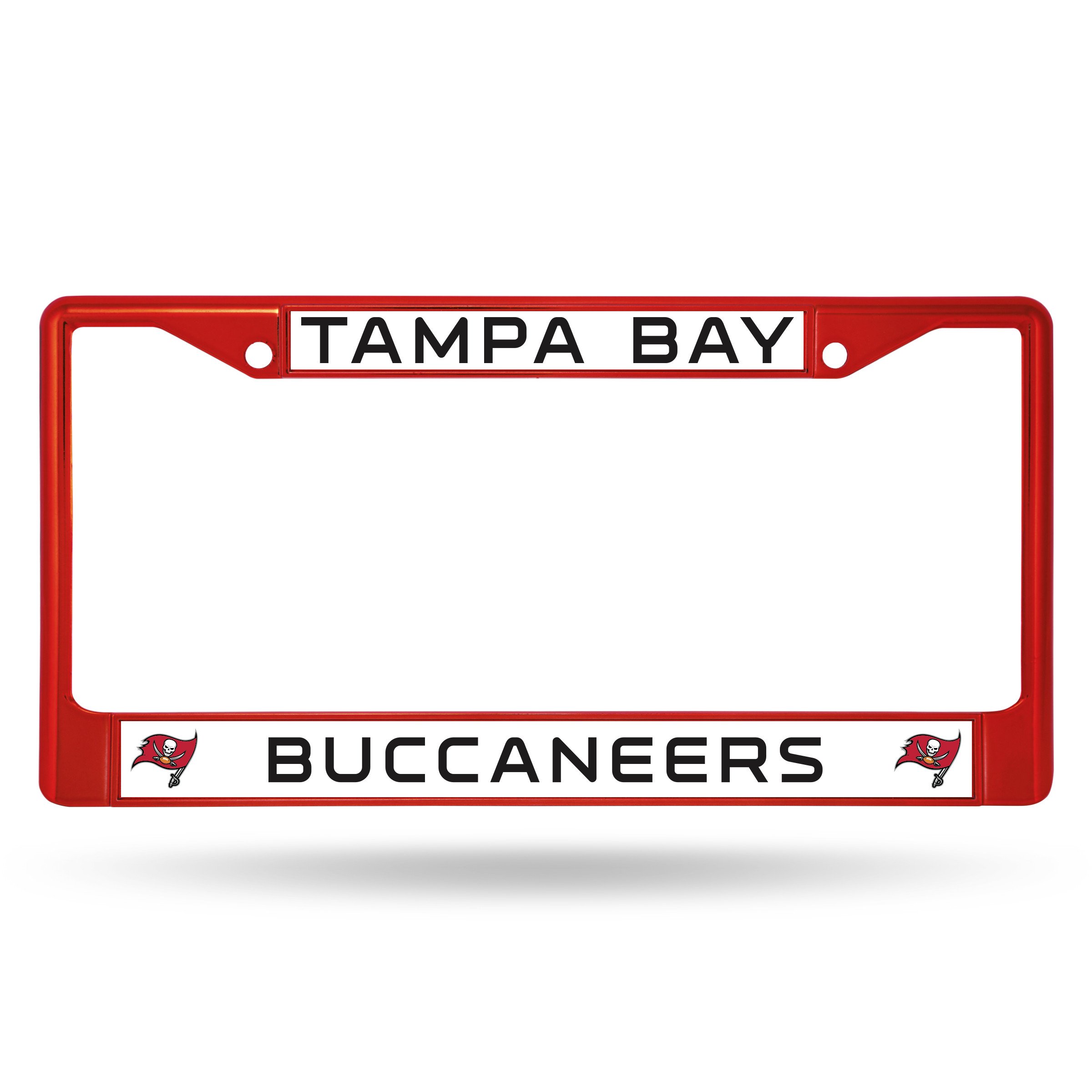 Tampa Bay Buccaneers Red Metal License Plate Frame