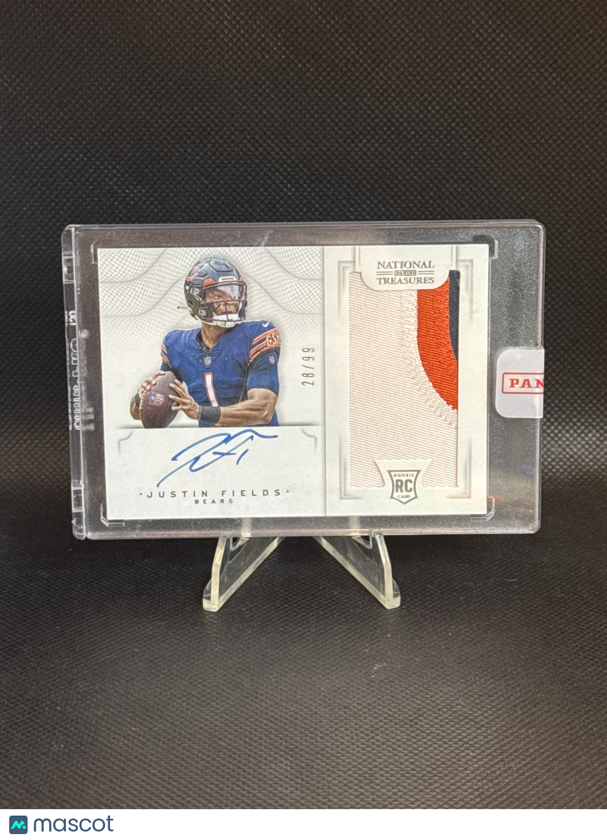 2021 Panini National Treasures Justin Fields #CRS-JF Rookie Patch Autograph /99