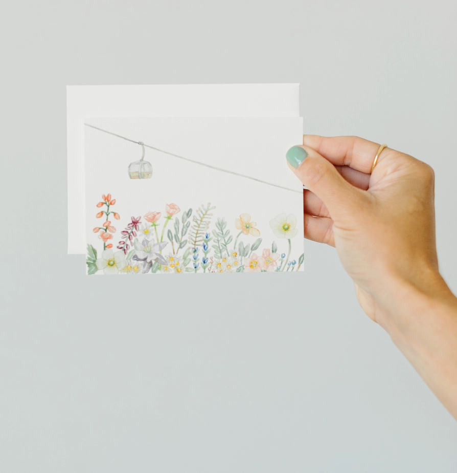 Wildflower Gondola Notecard Boxed Set of 8