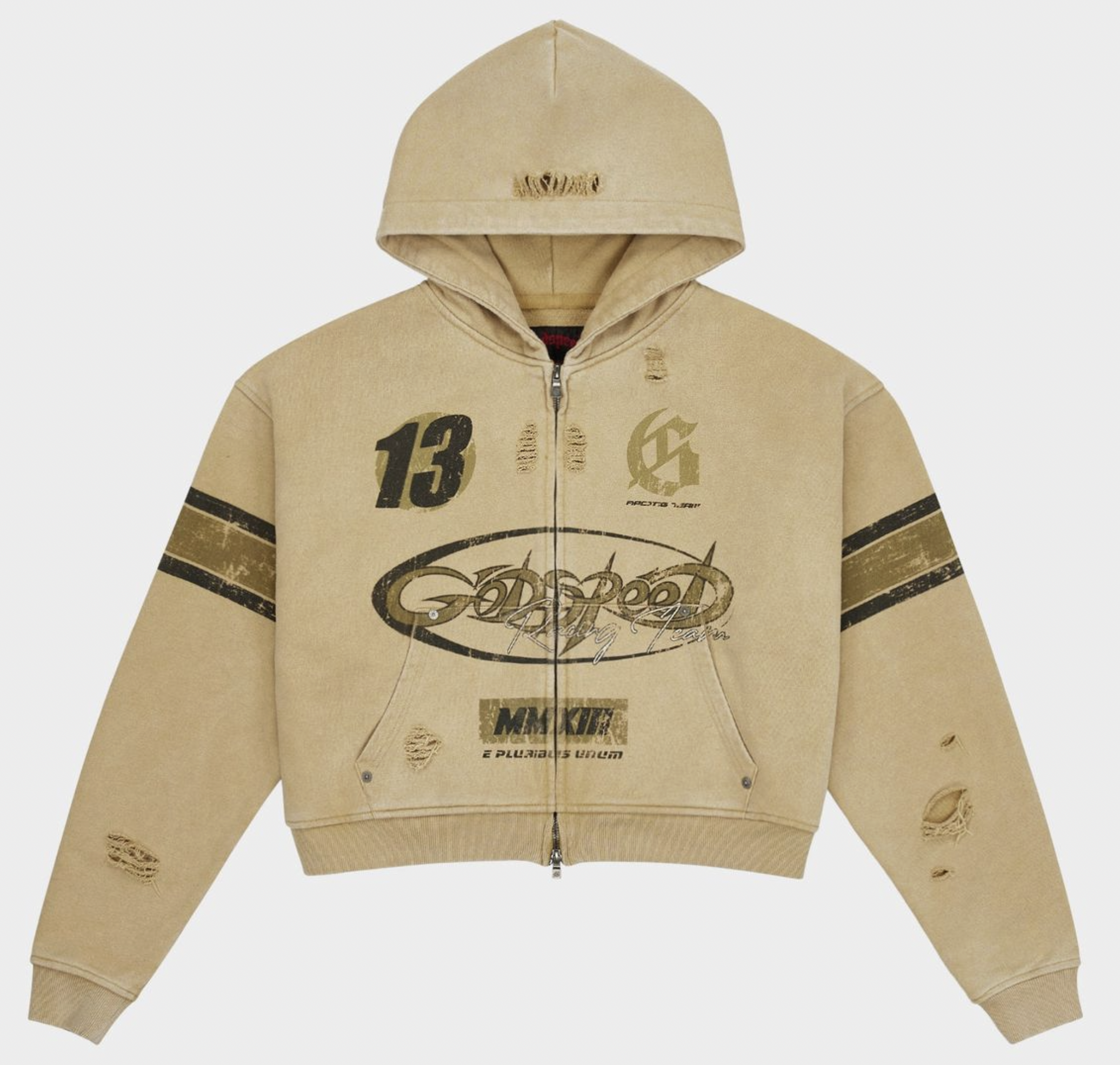 GODSPEED Speedway Zip Hoodie (Sand) BOOM26