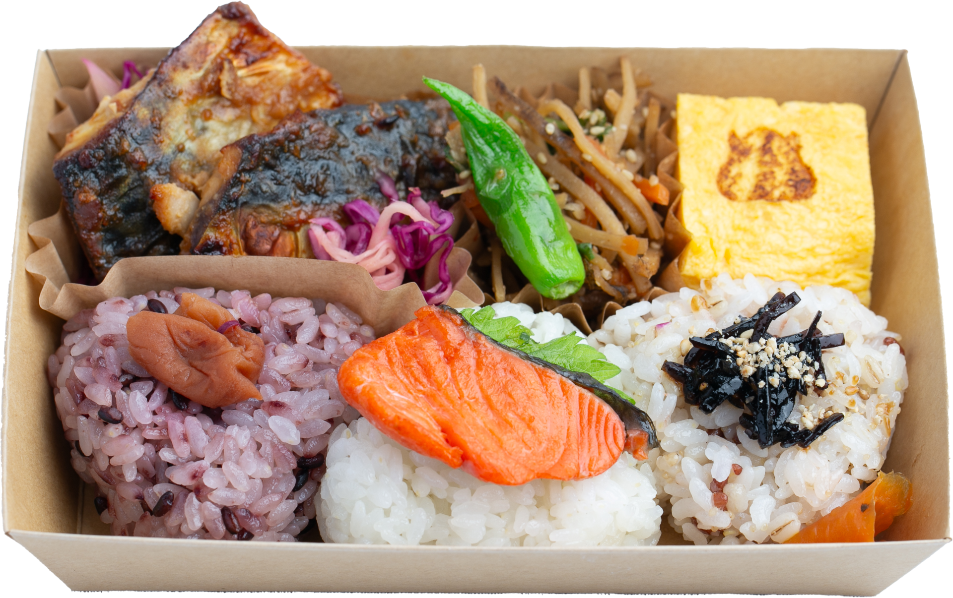 仙台赤味噌の焼きサバ弁当