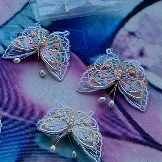 Pearl Butterfly Hair Clip
