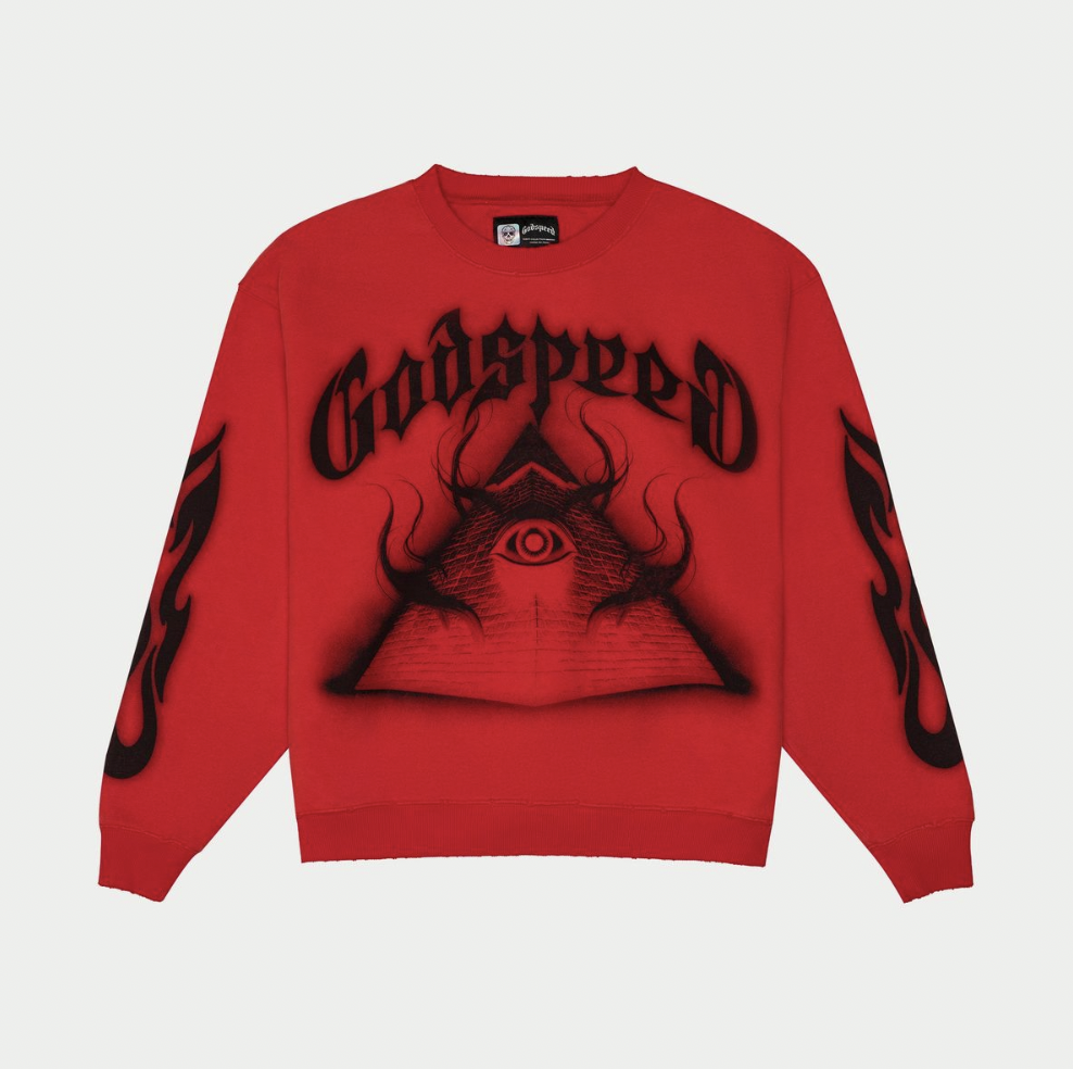 GODSPEED E.O.P Sweatshirt (Red) (E-O-P-Sweatshirt-Red)