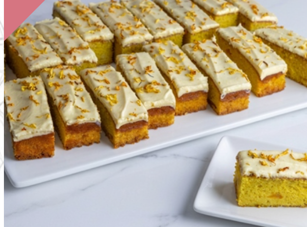 Peach and Turmeric Traycake