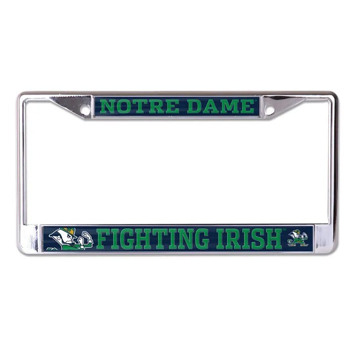 Notre Dame Fighting Irish Mega Chrome License Plate Frame