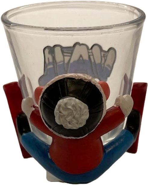 Vail Skier Character Shot Glass