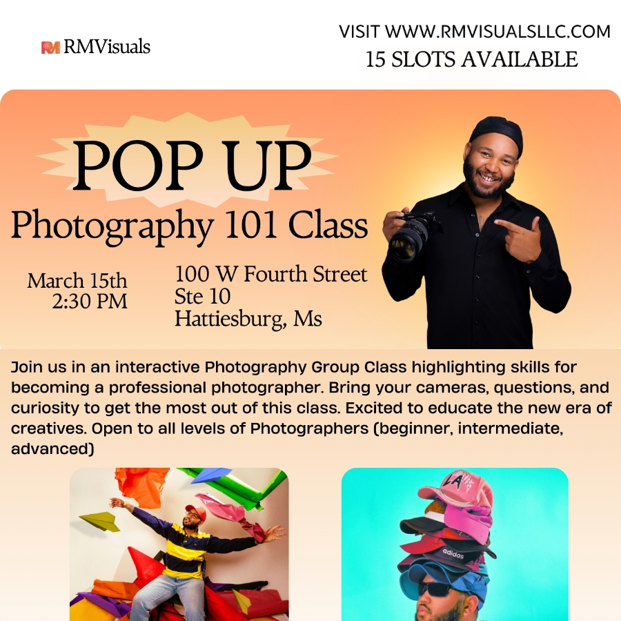 Pop Up: Photography 101 Class