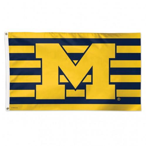 Michigan Wolverines Deluxe Americana Flag 3x5'