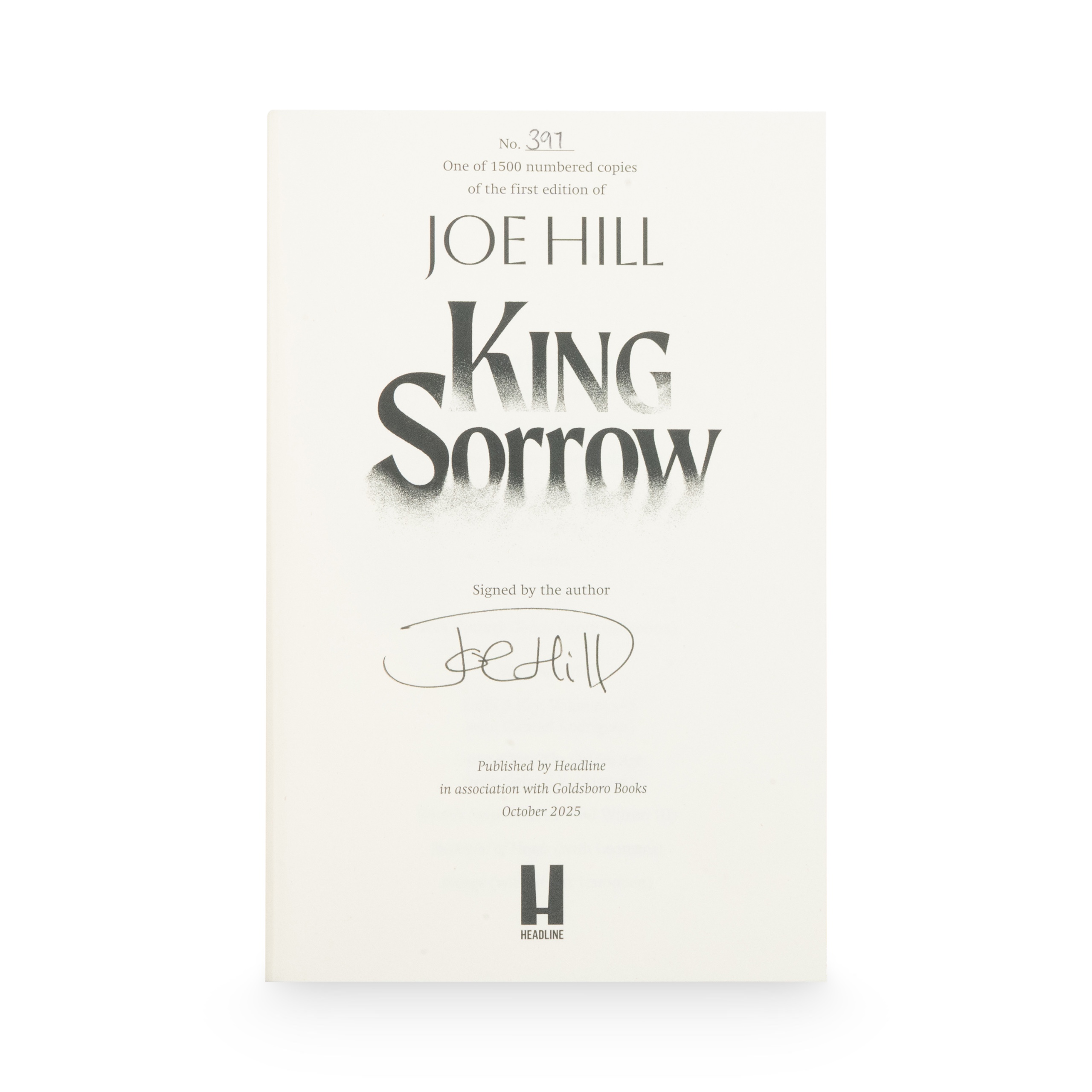 Hill, Joe -- King Sorrow [Book]