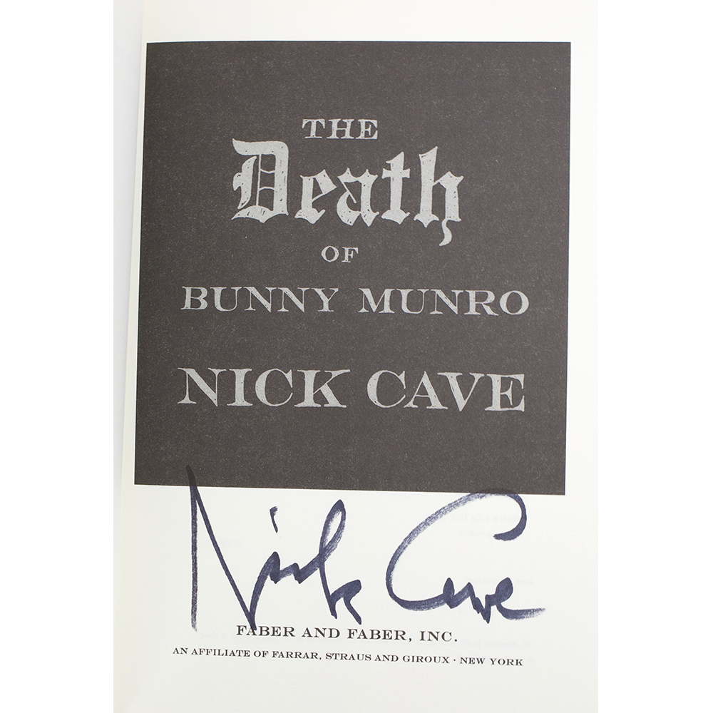 Cave, Nick -- The Death of Bunny Monro [Book]