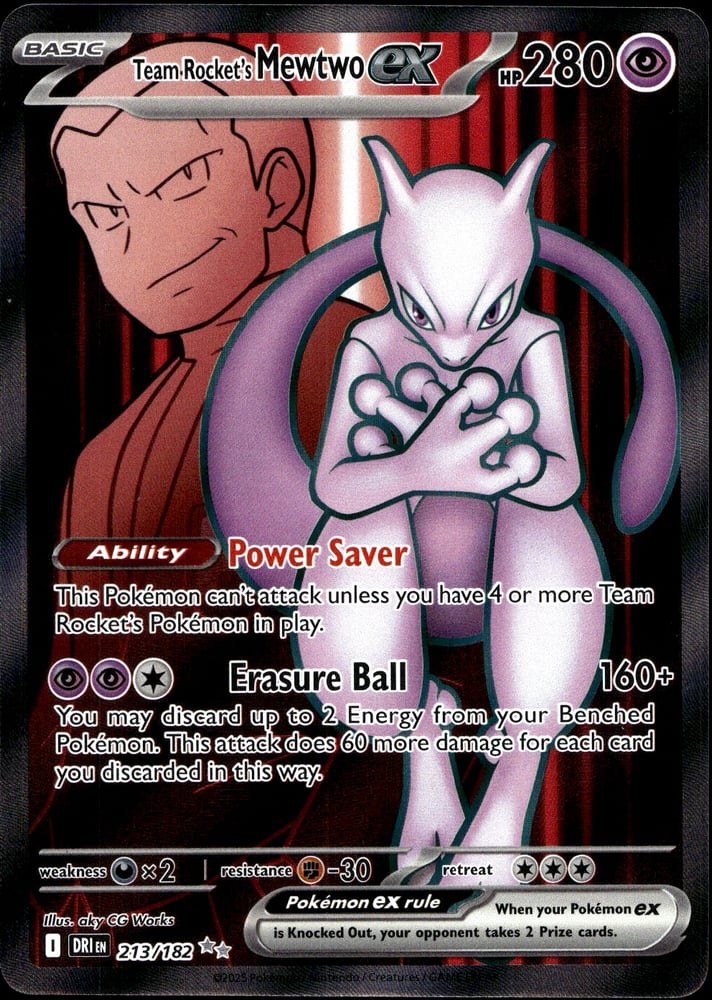 Team Rocket's Mewtwo ex - SV10 213/182