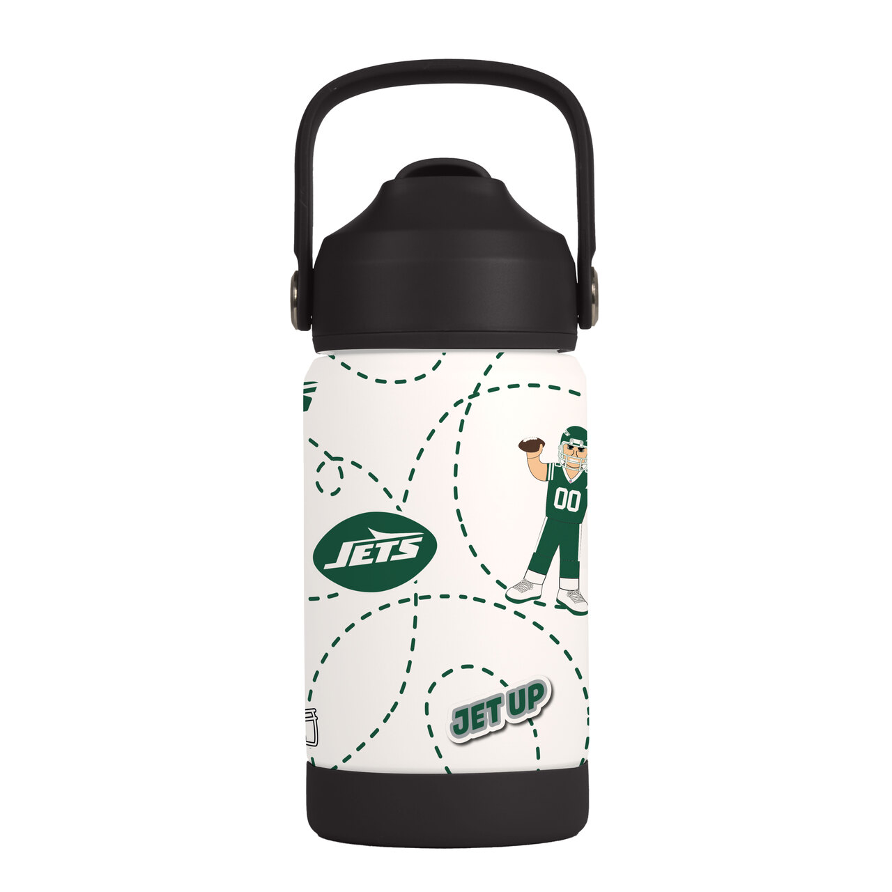 New York Jets Kids Stainless Steel Mascot Bottle 12oz