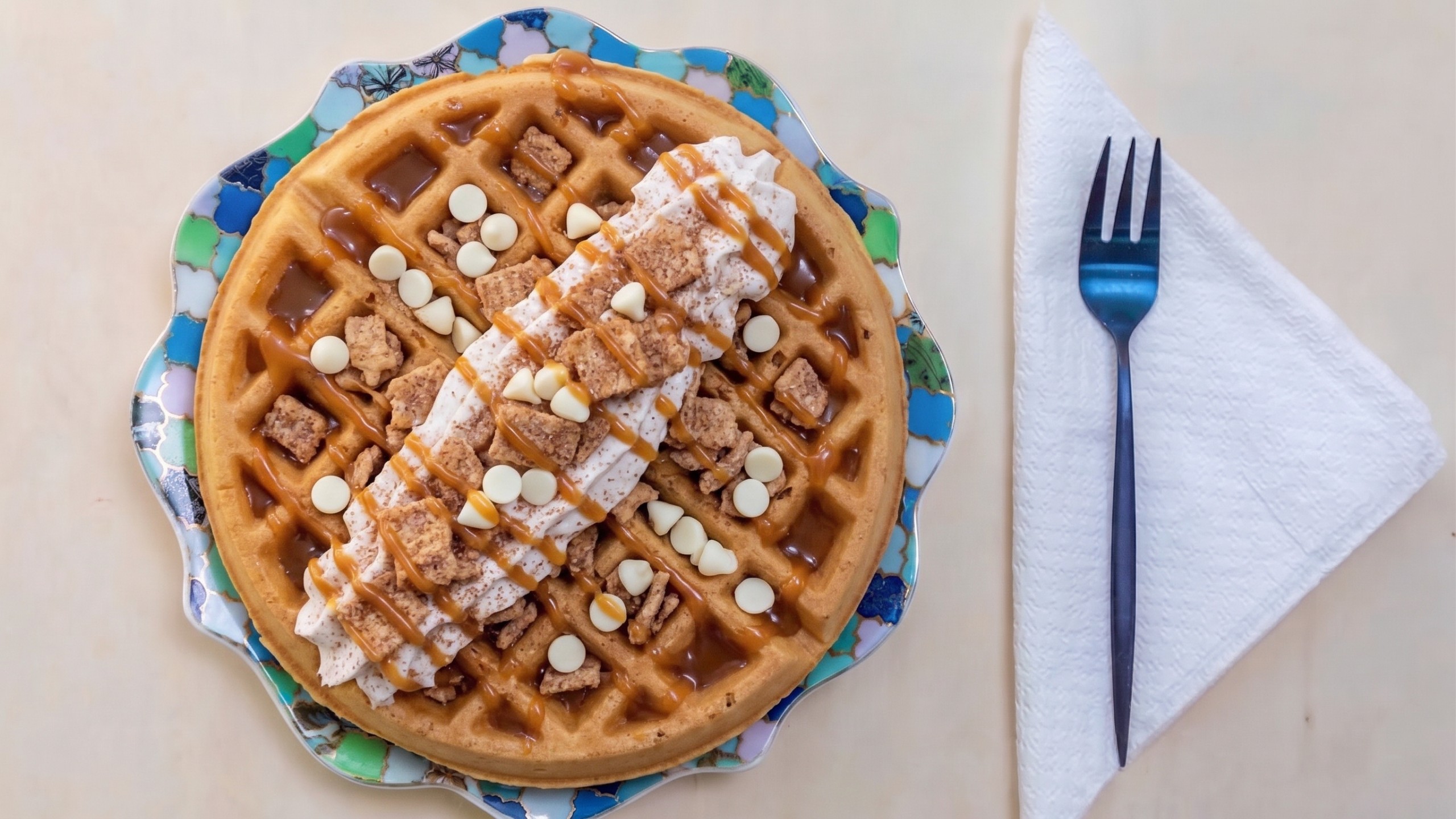 Cinnamon Crunch Waffle