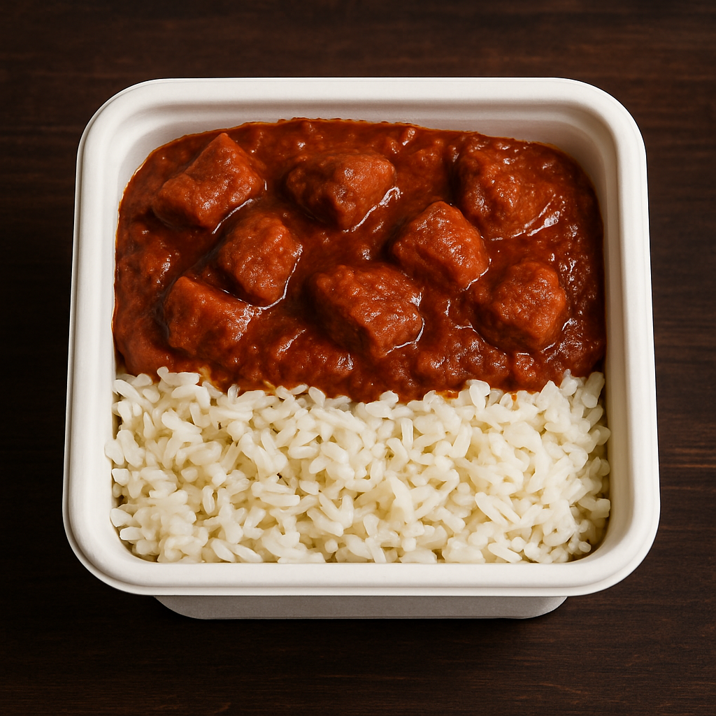 Lamb Vindaloo Rice Bowl (Spicy)/ Tazón de Arroz con Cordero Vindaloo