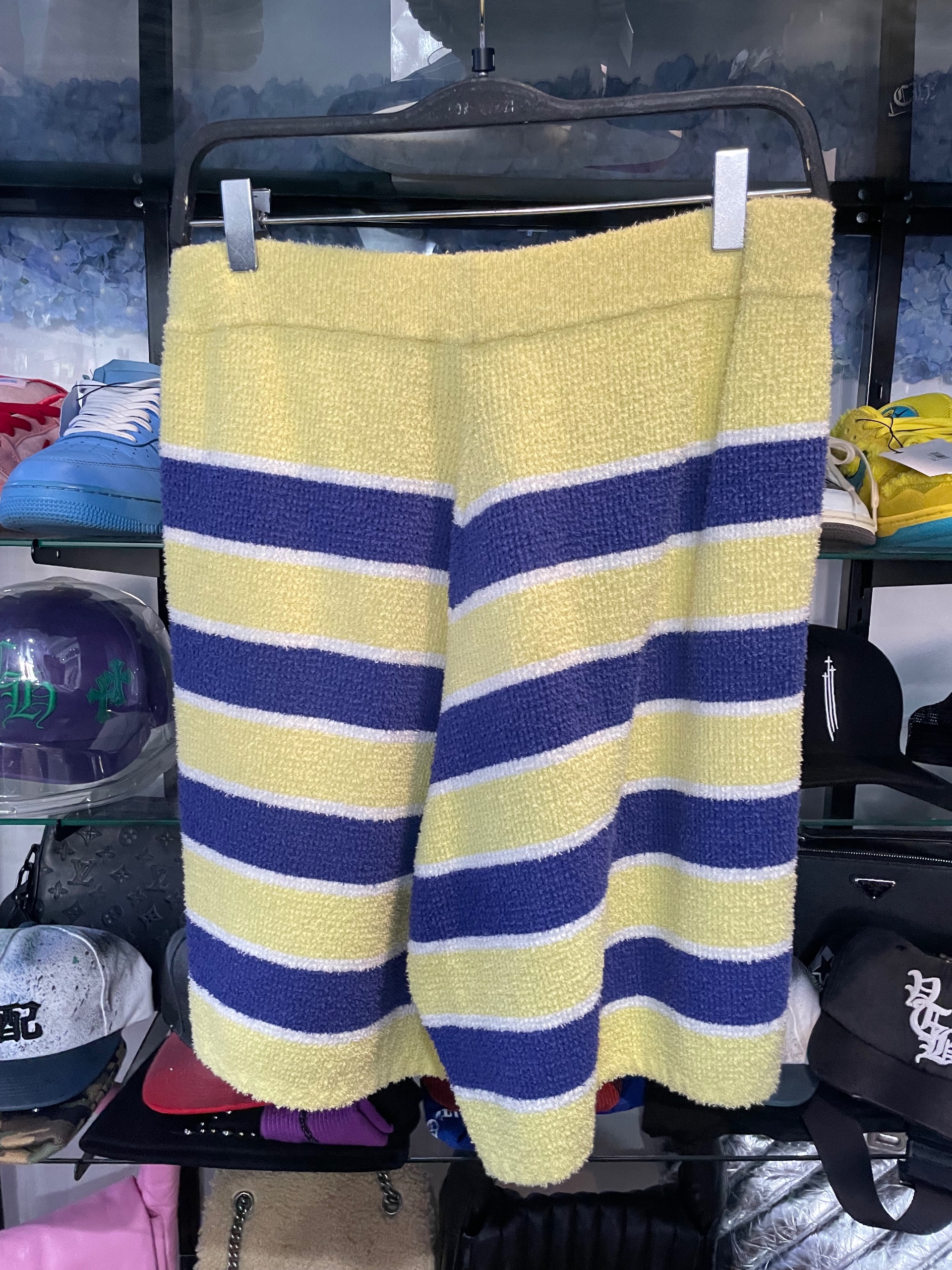 Marni striped Terry shorts endive bold yellow and blue size L (used), size L, used condition — photo 2 of 2
