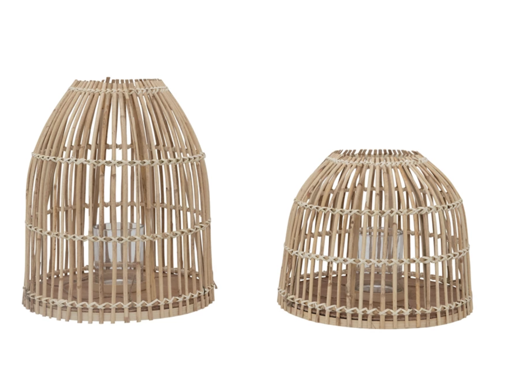 Bamboo Lanterns Set of 2