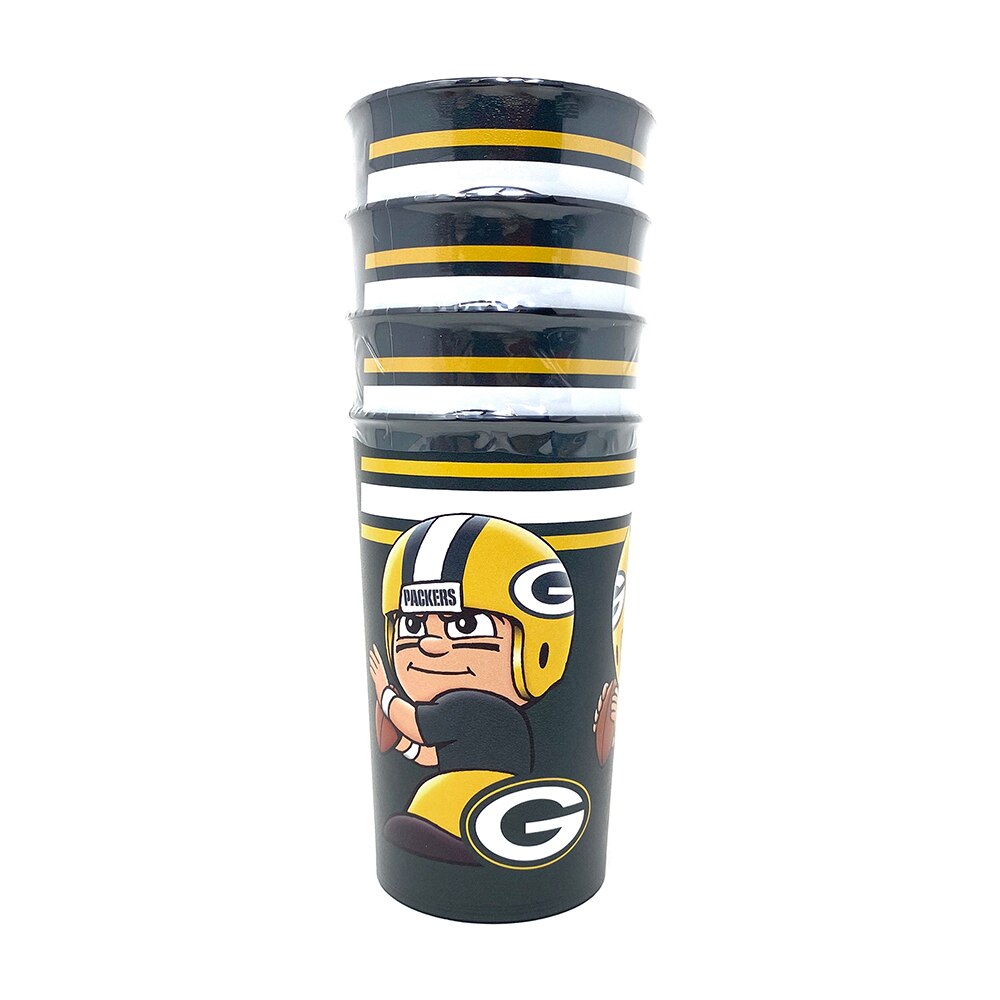Green Bay Packers Party Cup Set 4-pack