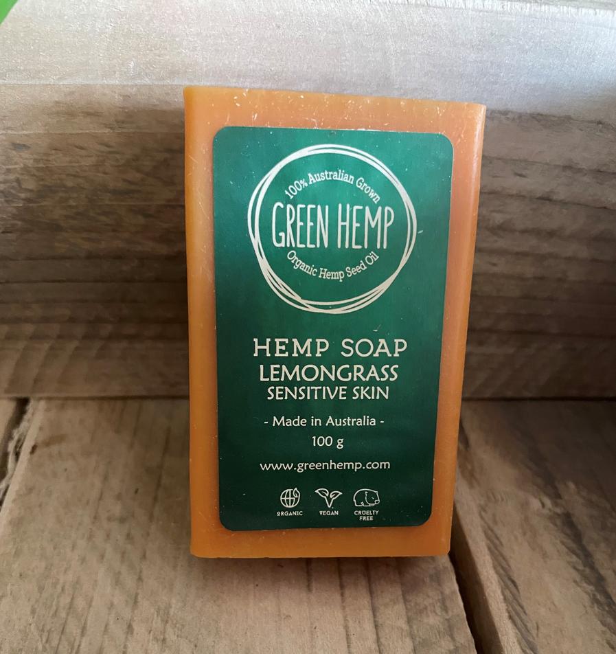 Green Hemp Seed Oil Soap – Lemon Grass