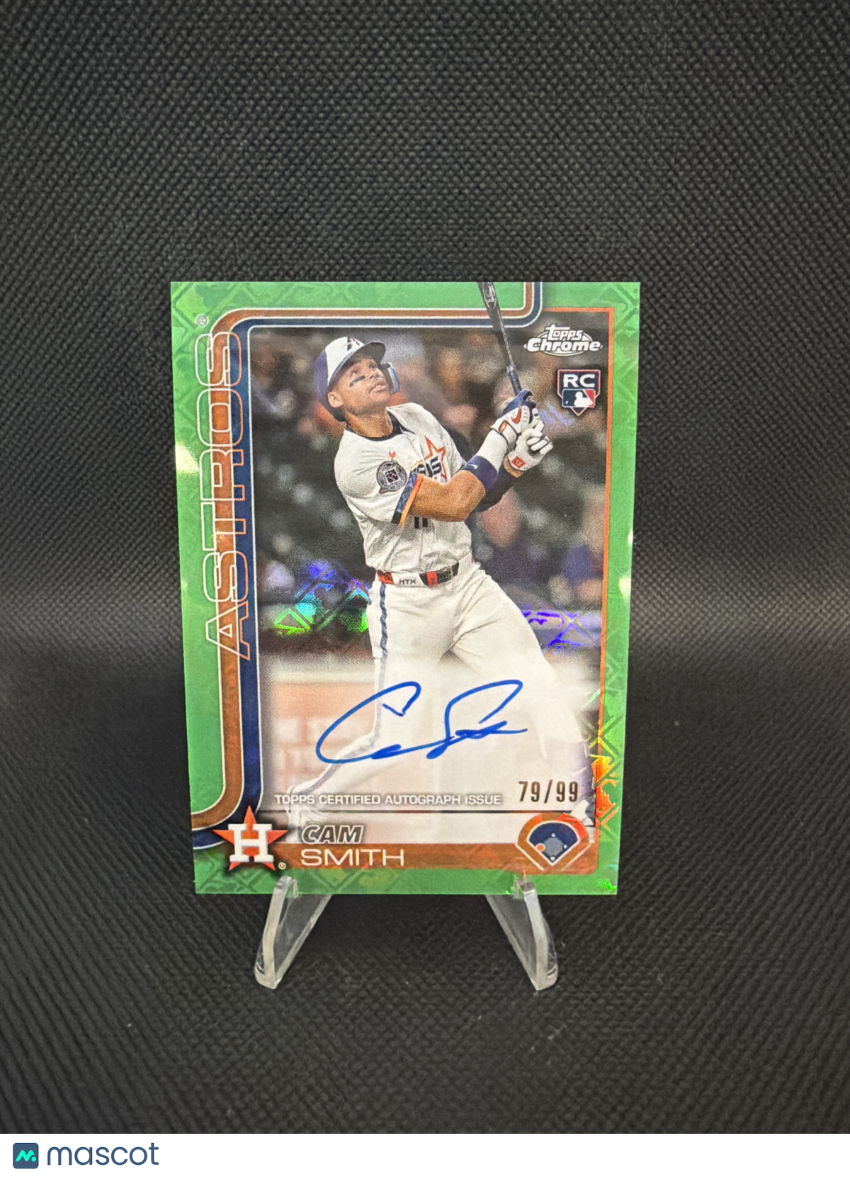 2025 Topps Chrome Cam Smith Green Logo Refractor /99 RC Auto