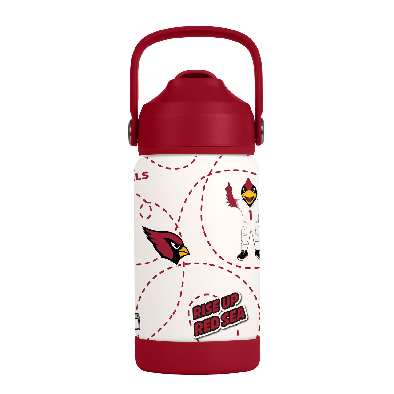 Arizona Cardinals Kids Stainless Steel Mascot Bottle 12oz