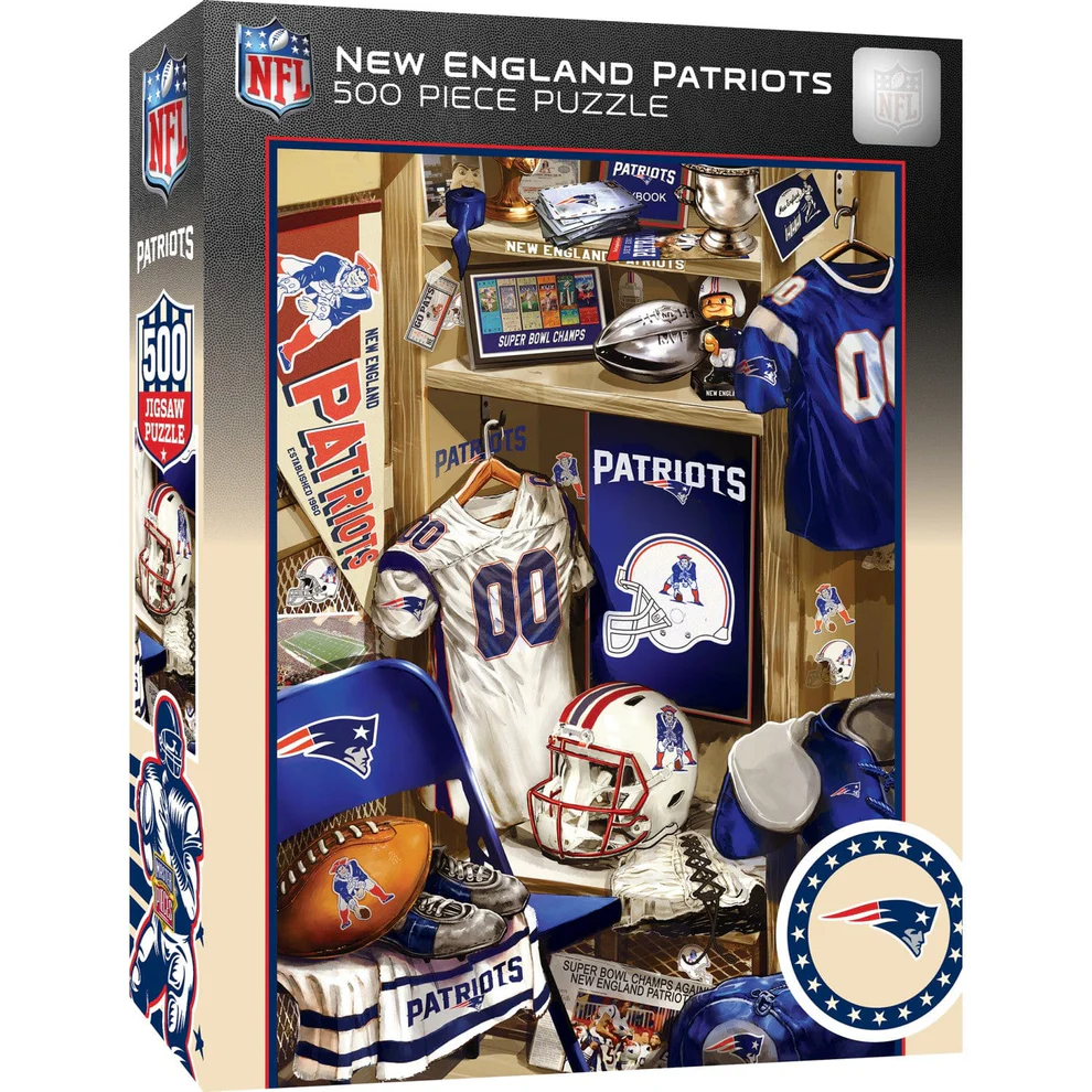 New England Patriots Lockeroom Puzzle 500 Piece