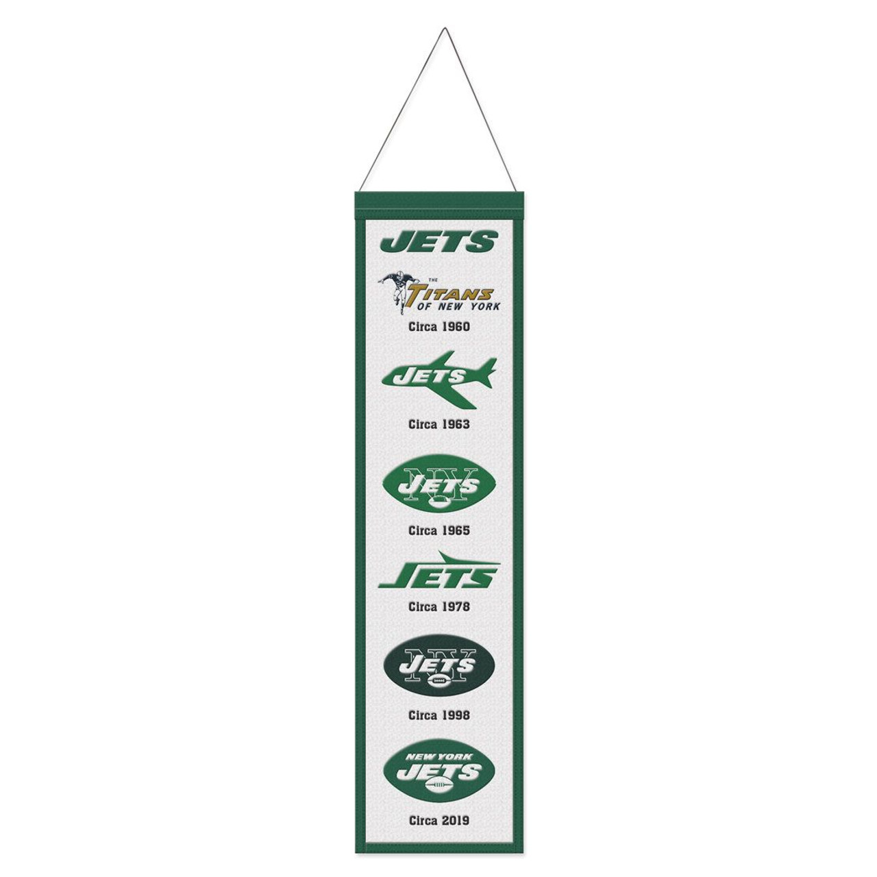 New York Jets Wool Evolution Banner 8x32"