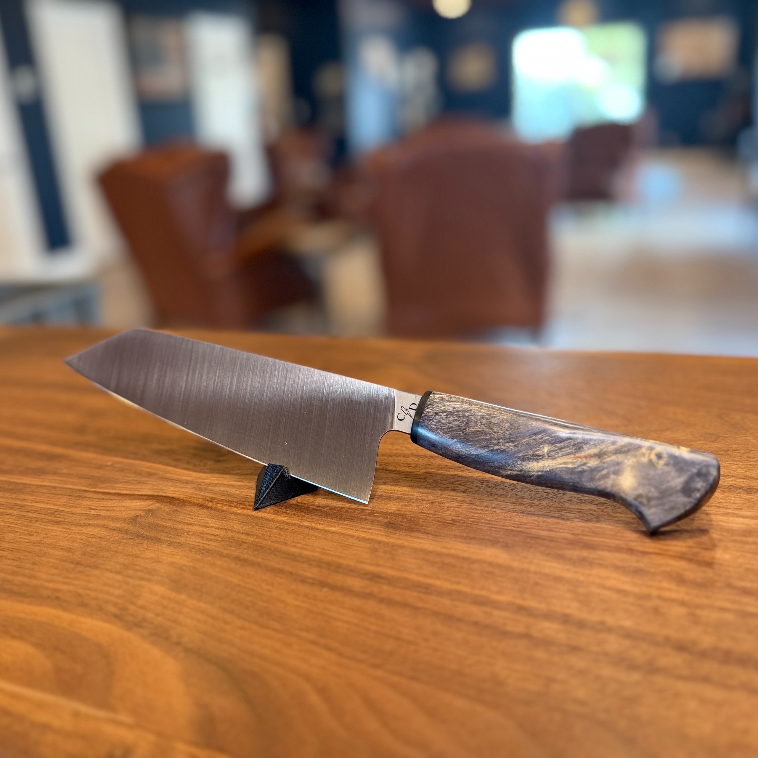 Corey Dunlap Custom Knives Bunka Burlwood