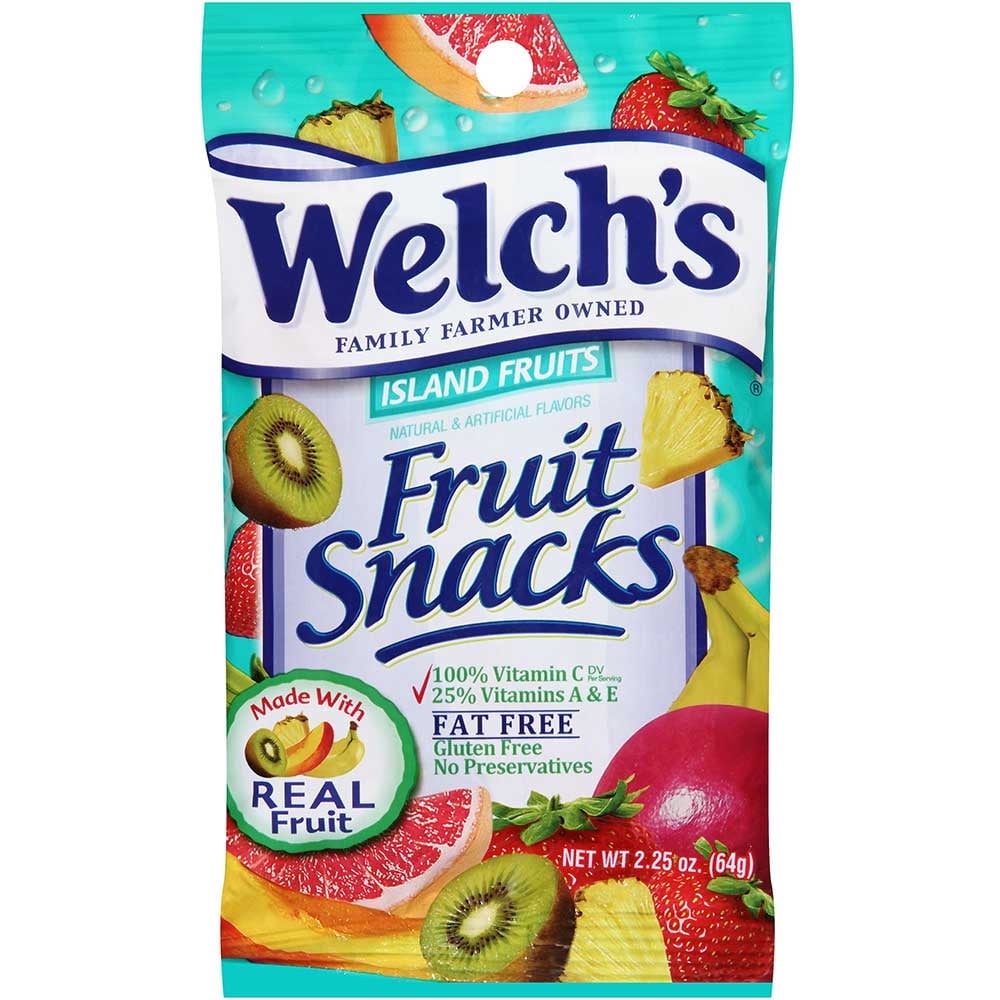 Welch’s Fruit Snacks Island Fruits, 2.25 oz