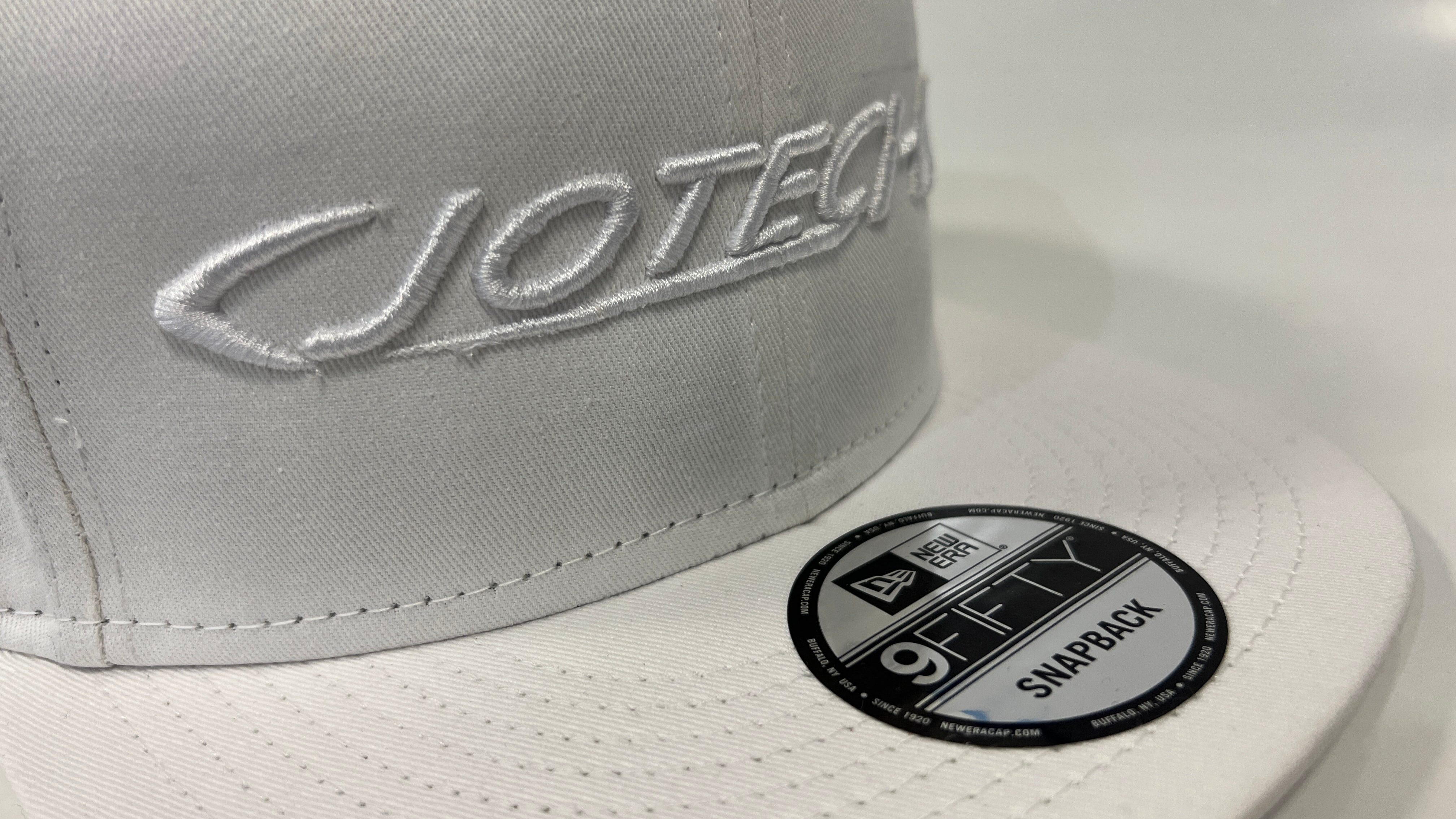 Hat - White SnapBack Jotech (White/White logo)