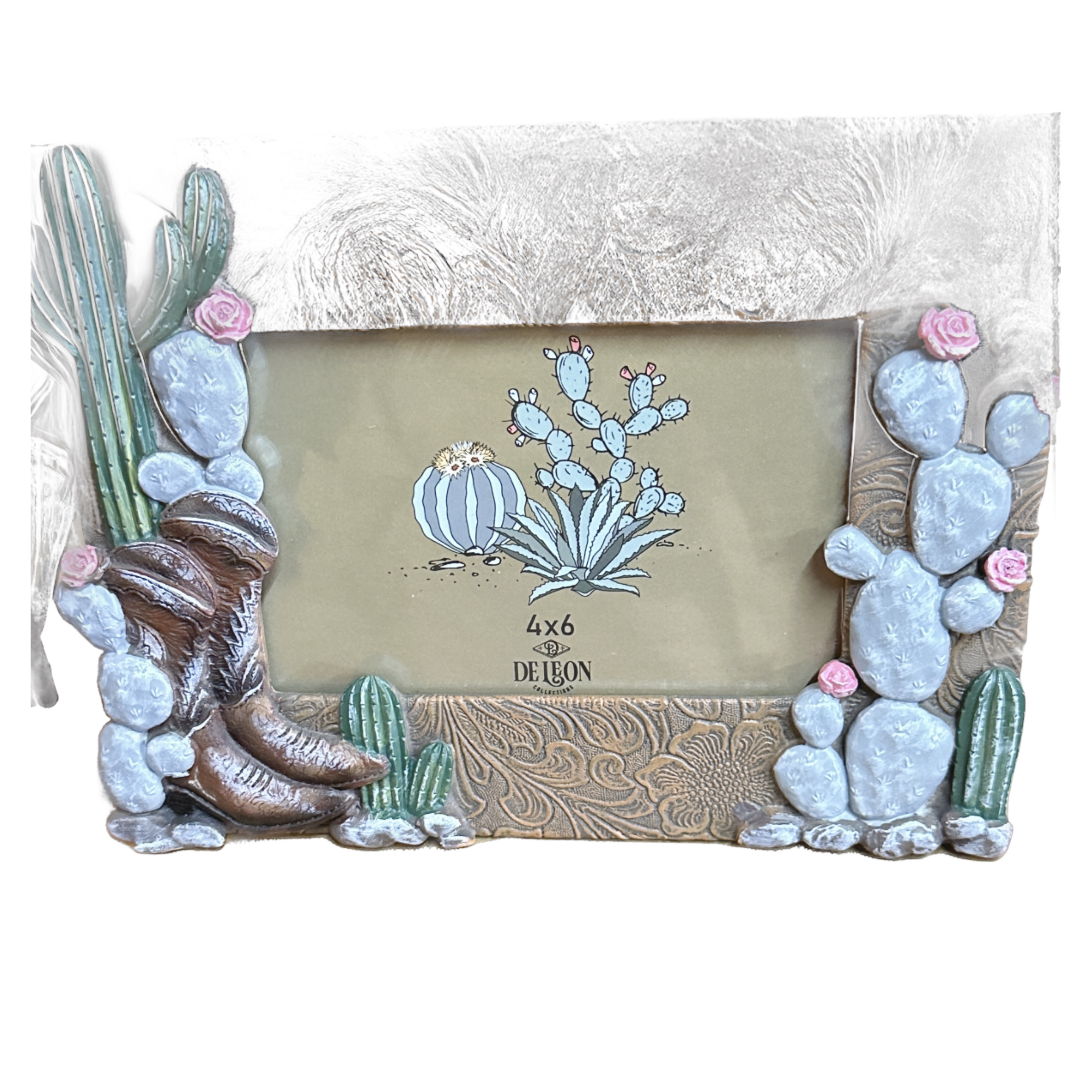 Boots & Cactus 6x4 photo frame