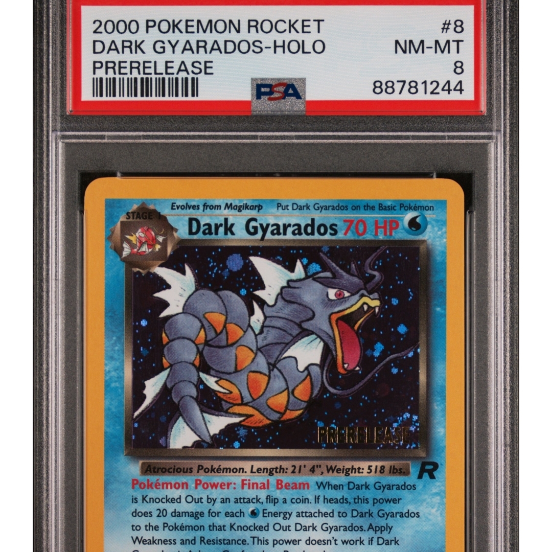 Psa 8 Dark Gyarados Prerelease Holo Graded Card