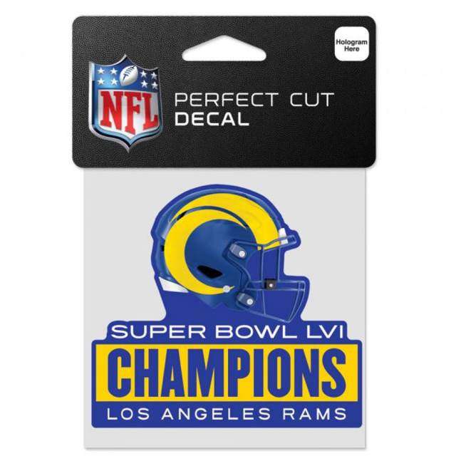 Los Angeles Rams Super Bowl LVI Champions Decal 4x4