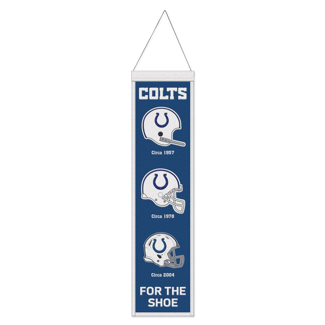 Indianapolis Colts Wool Evolution Banner 8x32"