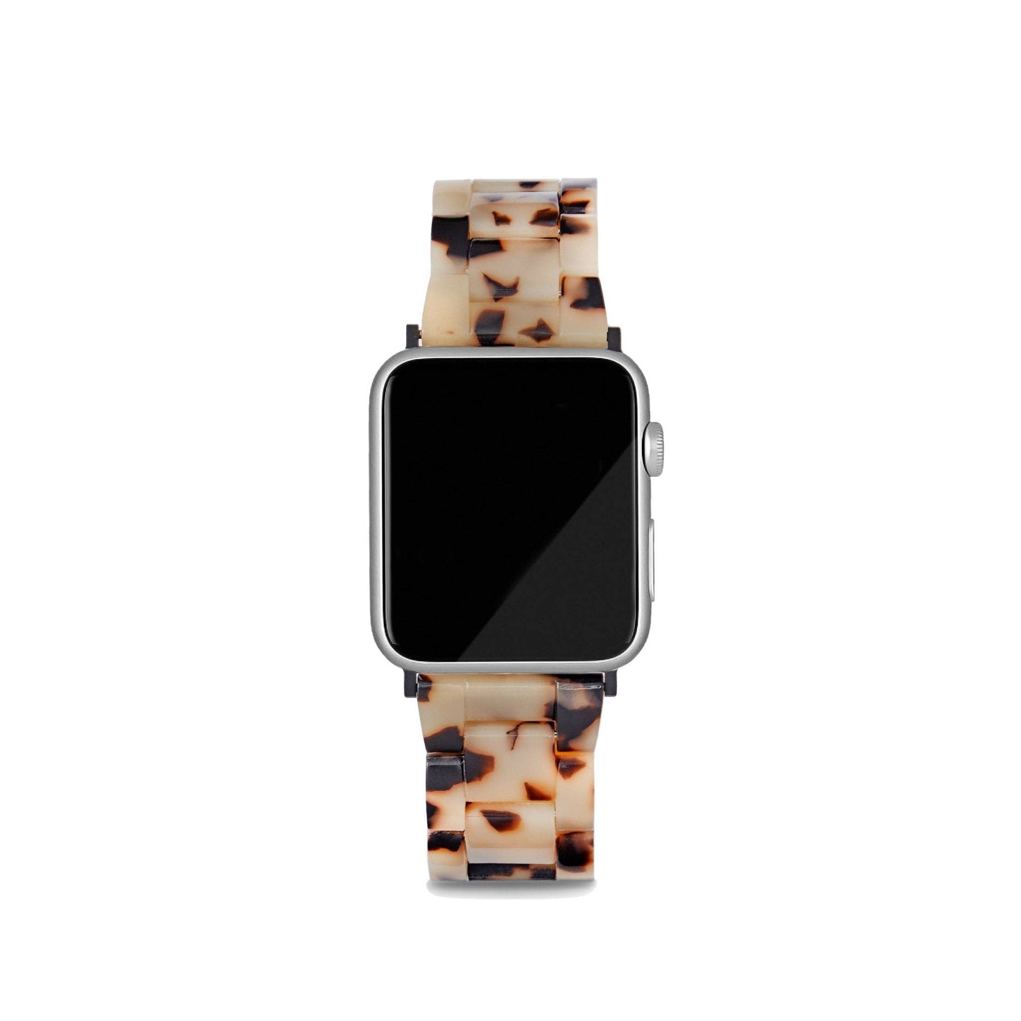 Apple Watch Band in Blonde Tortoise - 42mm/44mm/45mm, Black Hardware