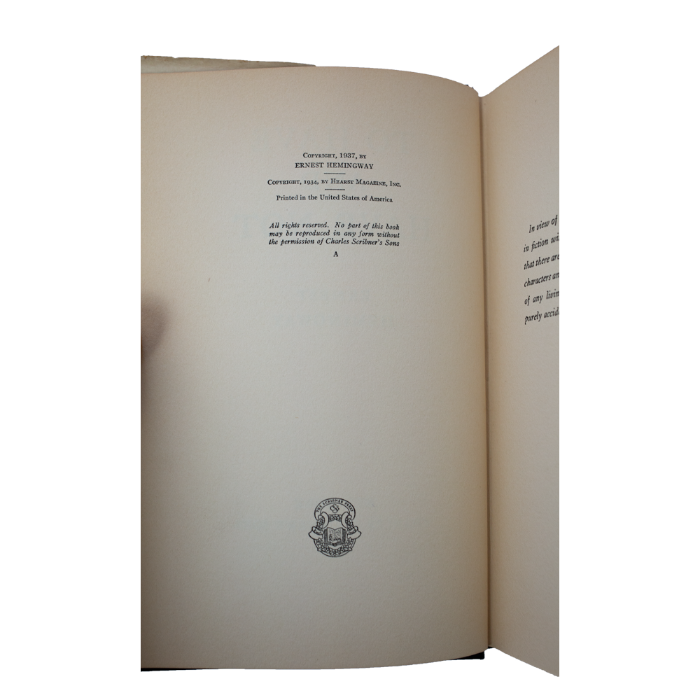 Hemingway, Ernest -- To Have and Have Not [Book]