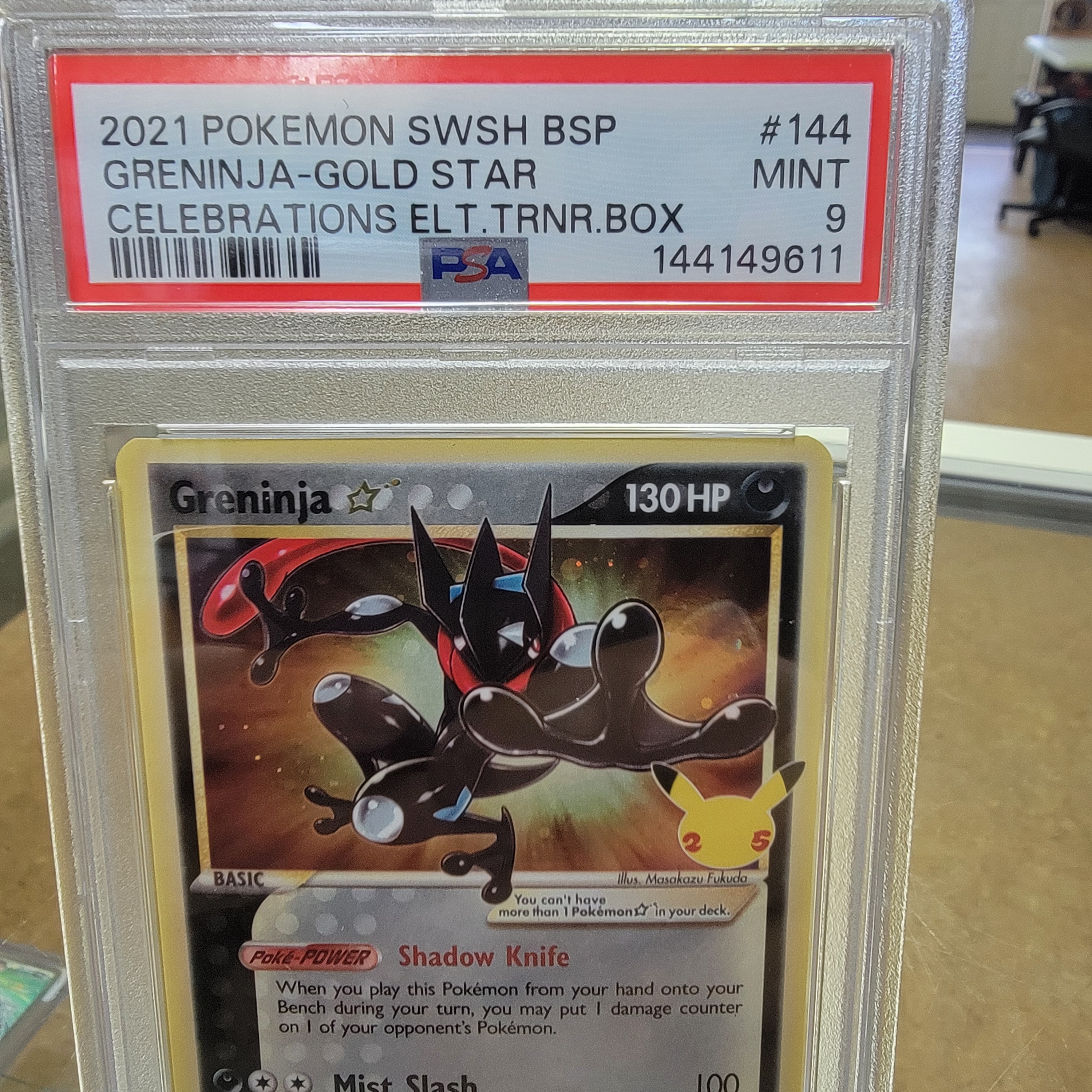 Psa 9 Greninja Celebrations Promo Graded Card