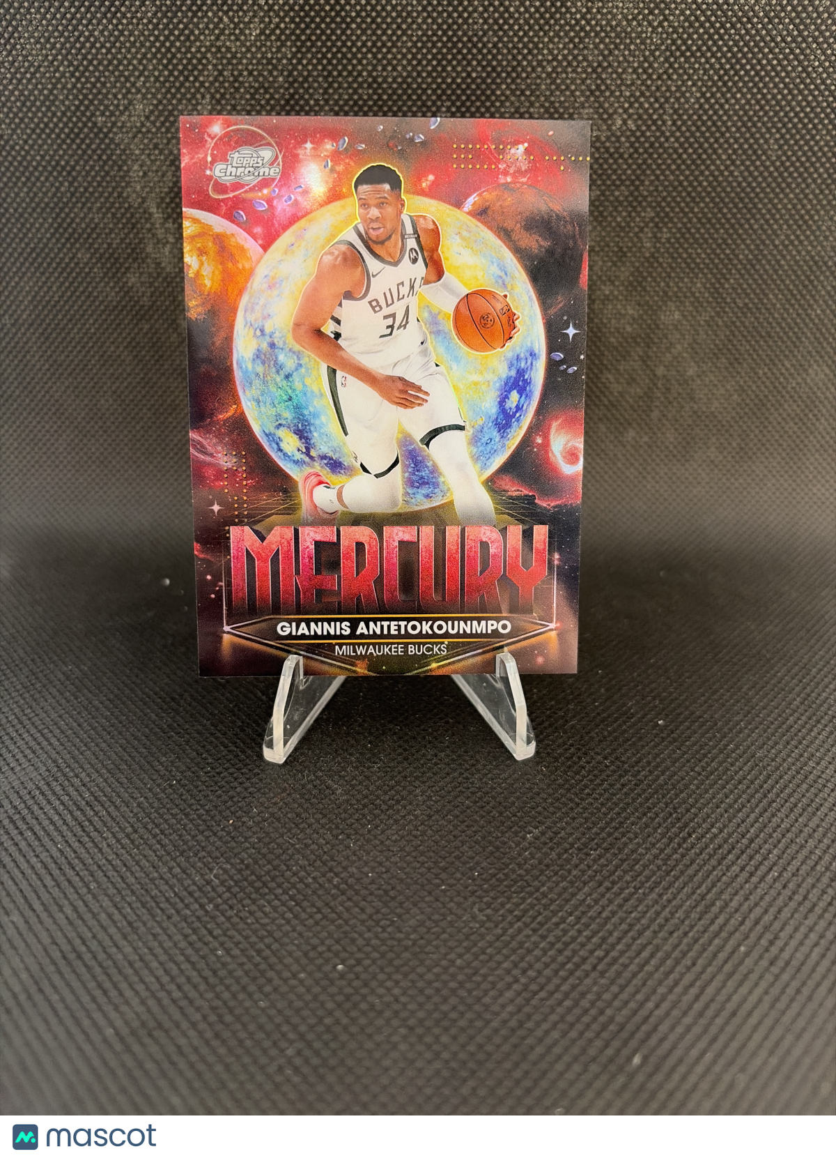 2026 Topps Chrome Cosmic Giannis Antetokounmpo SSP Planetary Pursuit Mercury