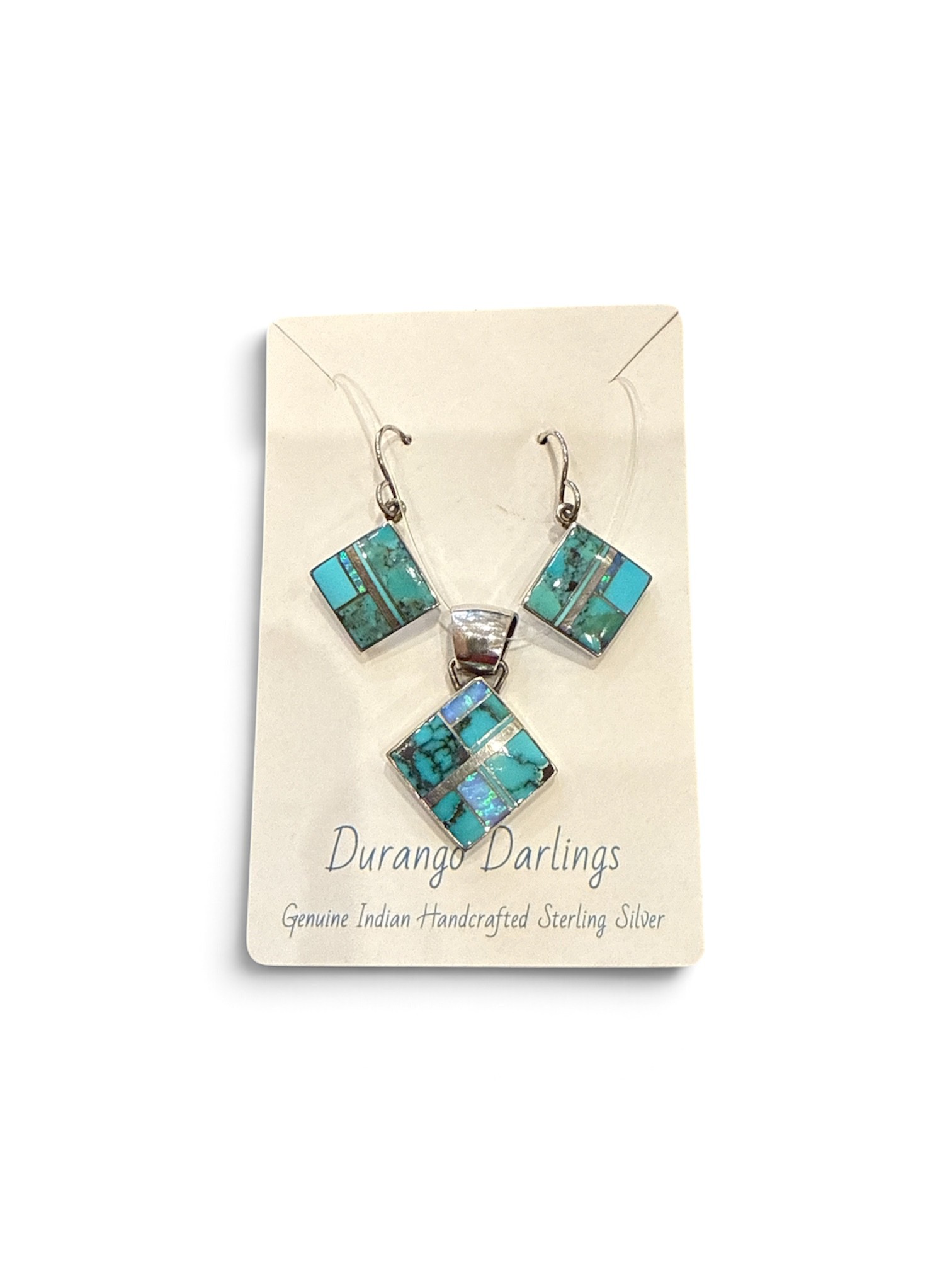 Durango Darlings - In laid Pendent & Earrings Set