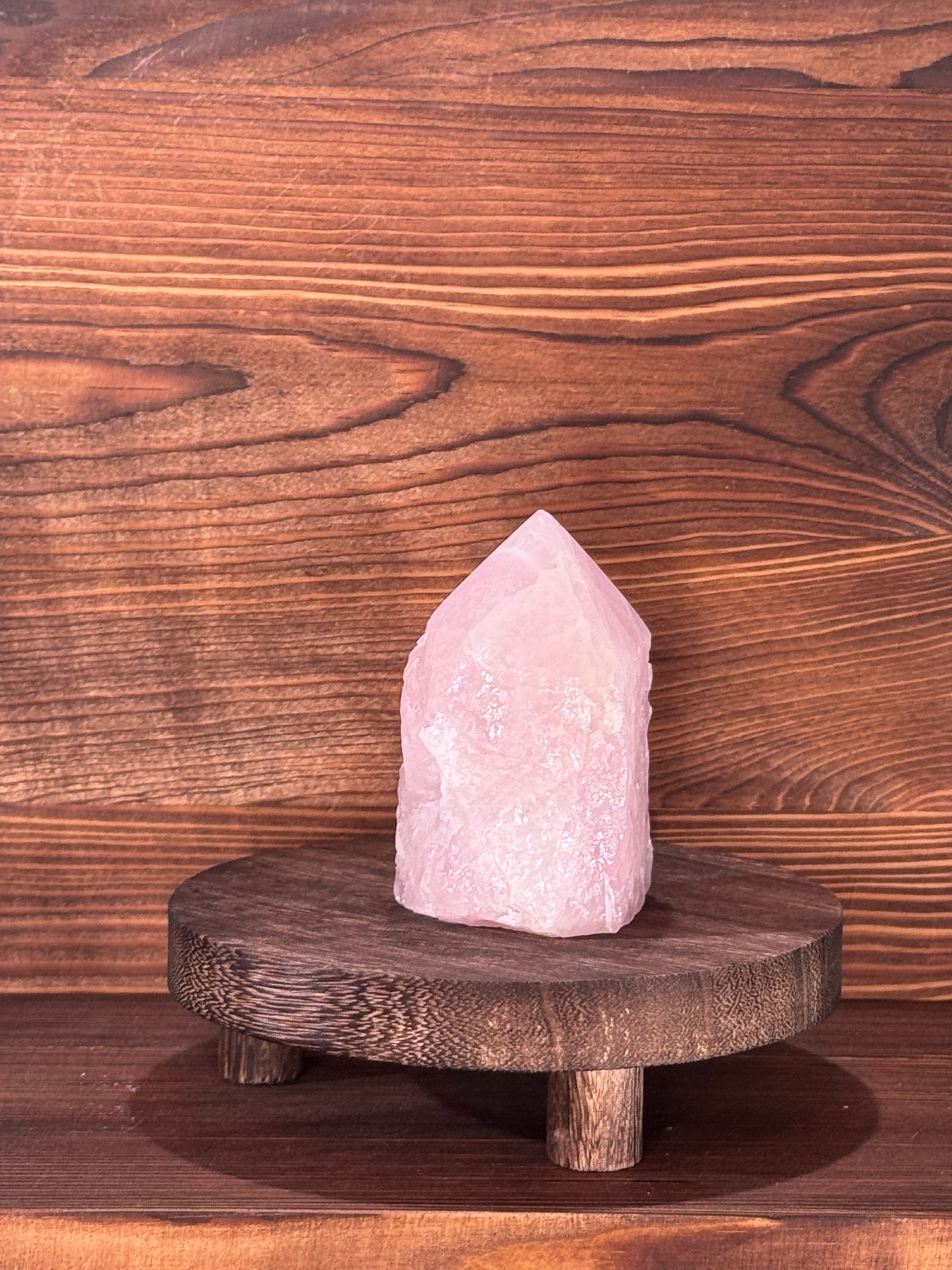 Rose Quartz Point (Raw Base)