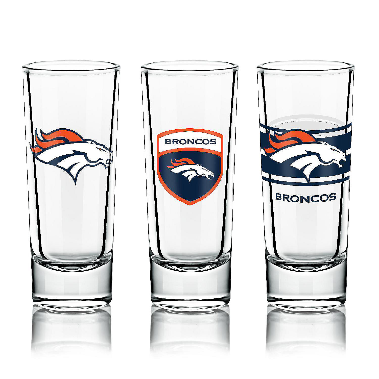 Denver Broncos 6-Pack Shot Glass Set