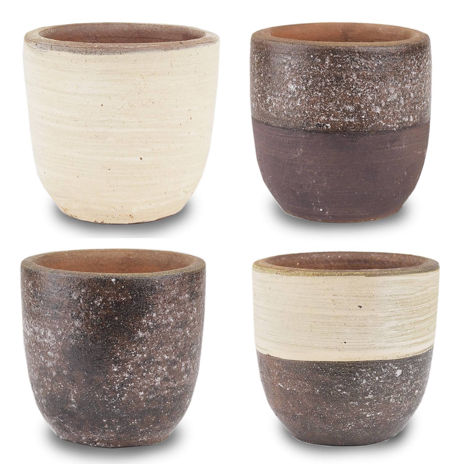 Mini Egg Pot, Rustic Black Clay