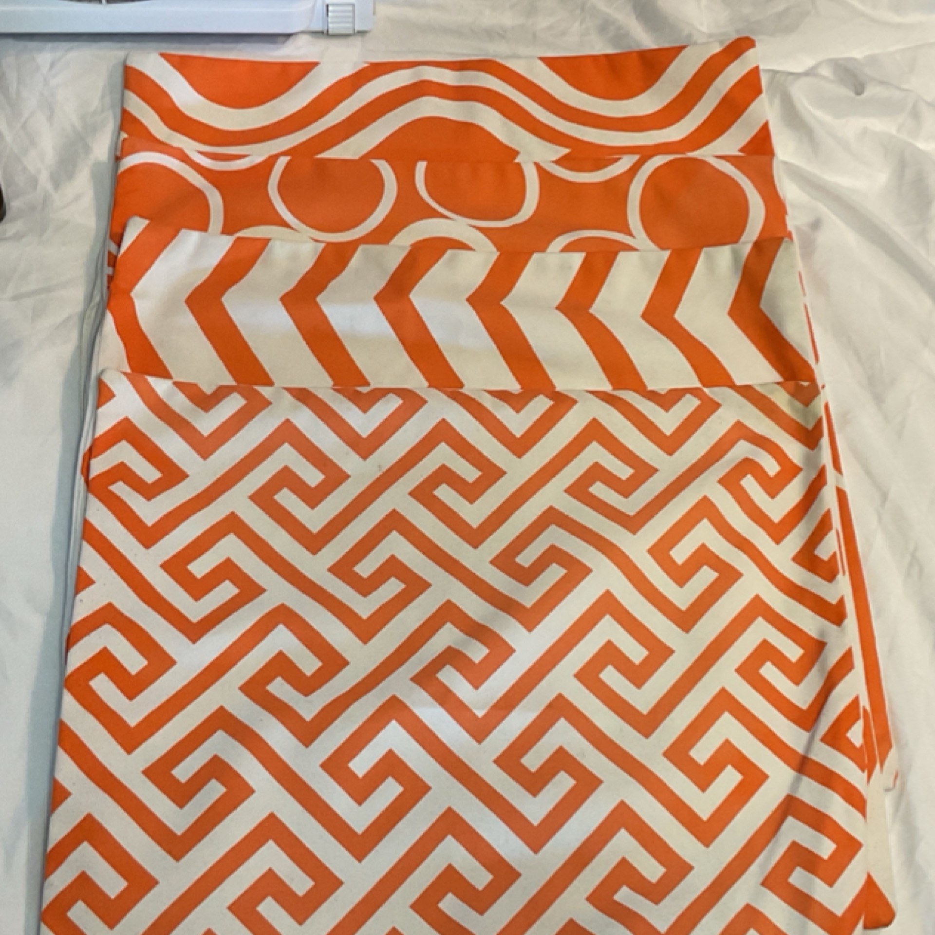 Topfinel Modern Orange Square Pillow Covers